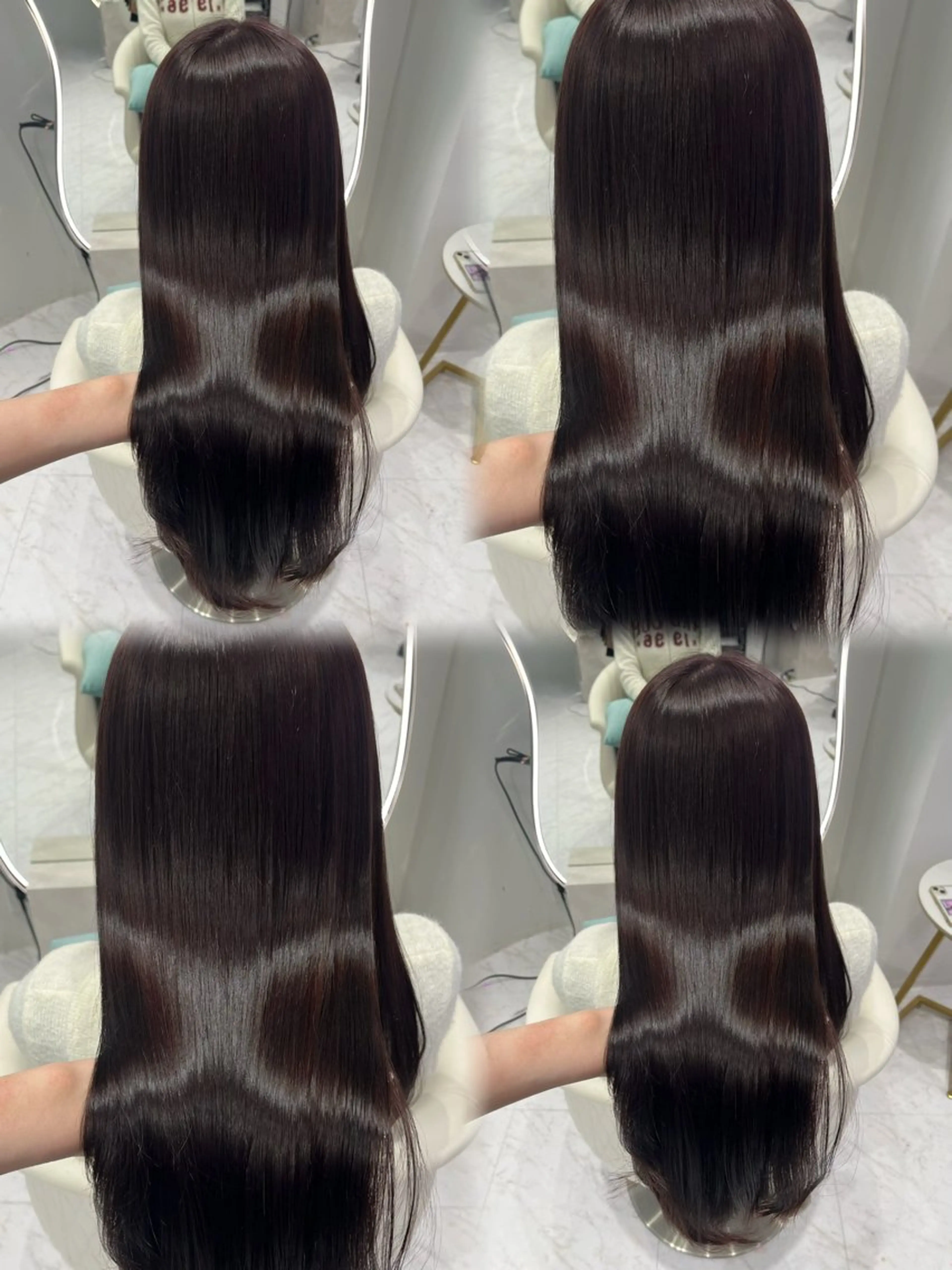 ロング カラー ブラウンカラー 透明感カラー ラベンダーカラー 髪質改善 韓国風ヘア カット ヘアカラー トリートメント 名古屋/透明感カラー /韓国ヘア/高木梨帆のヘアスタイル