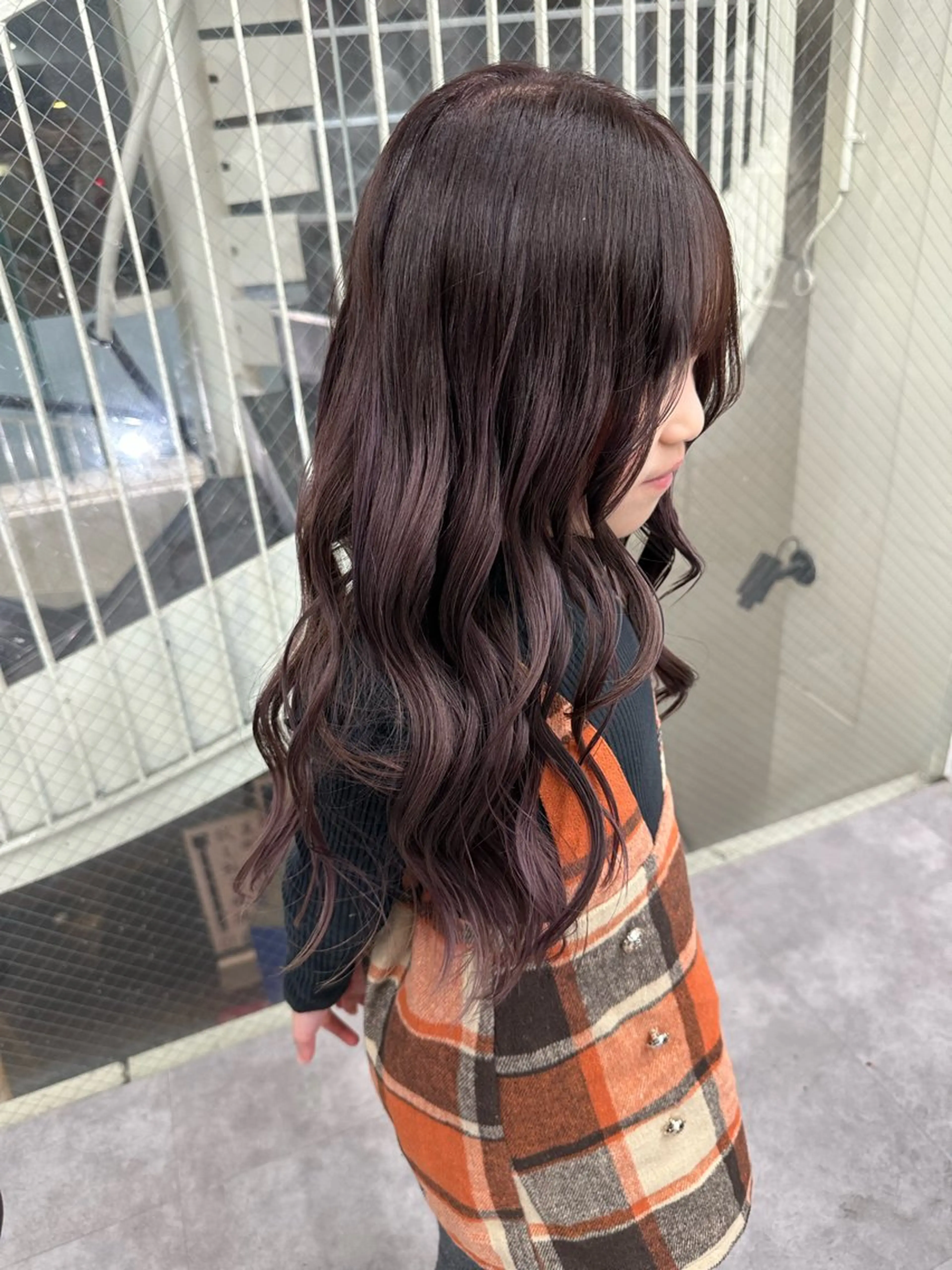 ロング カラー ヘアアレンジ ヘアカラー トリートメント 久米 治仁のヘアスタイル