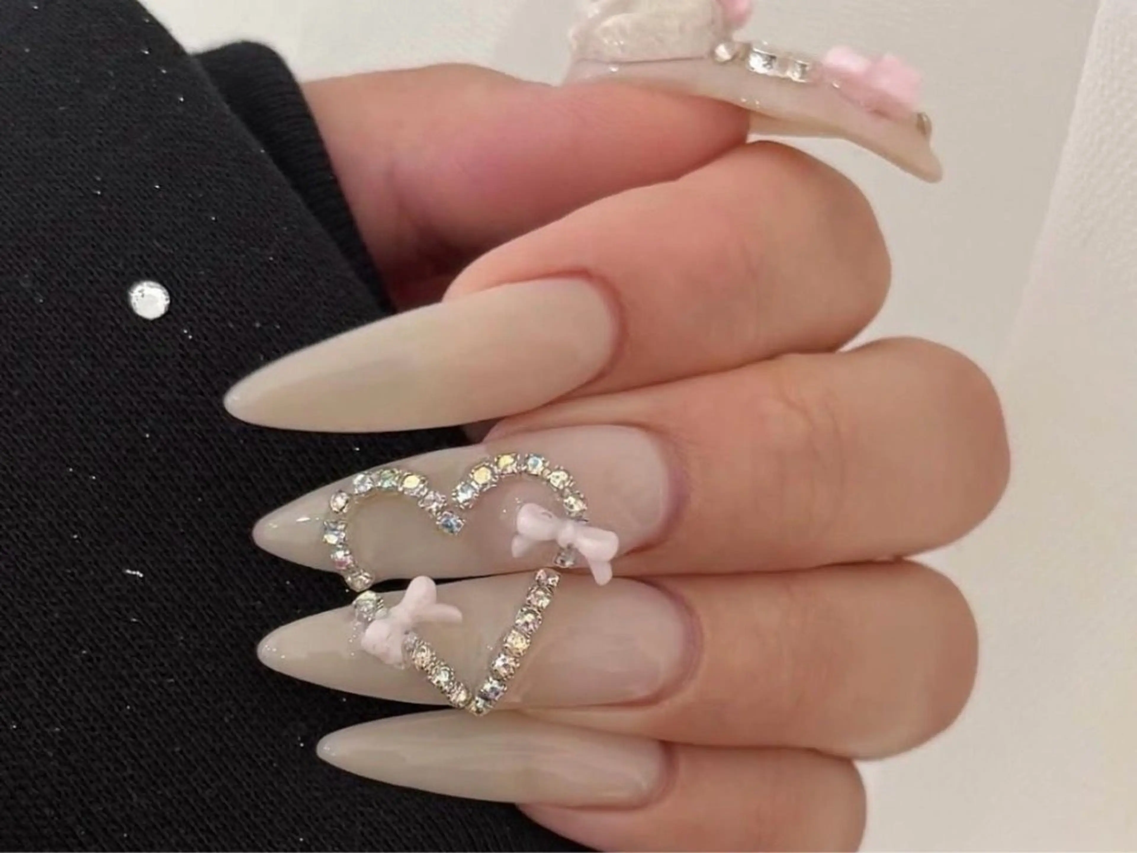 ネイル オーロラネイル 長さ出し フットネイル フレンチネイル ジェルネイル Belle Nail Salonのネイルデザイン