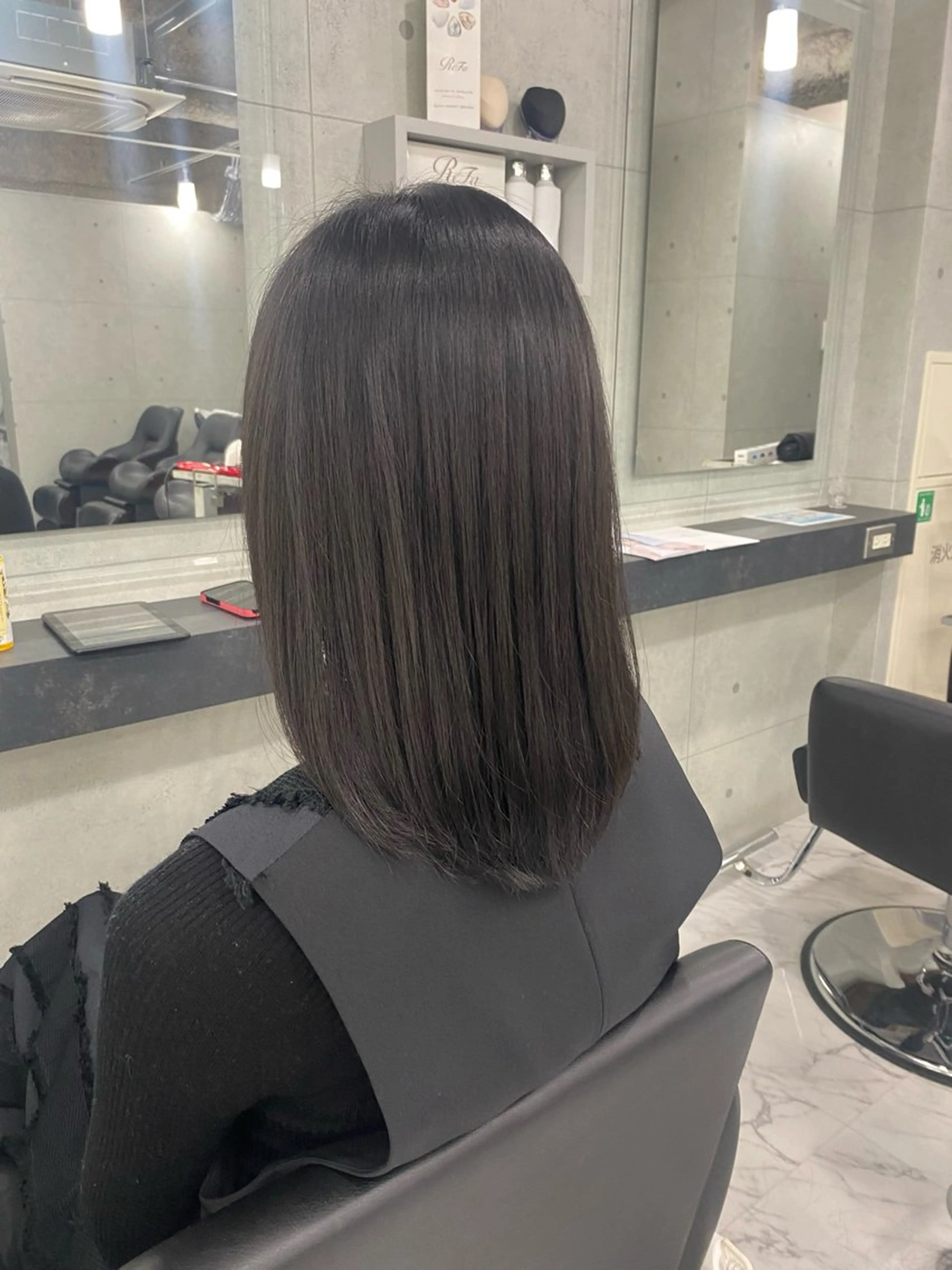 ミディアム カラー 黒髪 ブラウンカラー 透明感カラー カット ヘアカラー トリートメント Endearing所属・Endearing 北澤那未🌟銀座のヘアスタイル