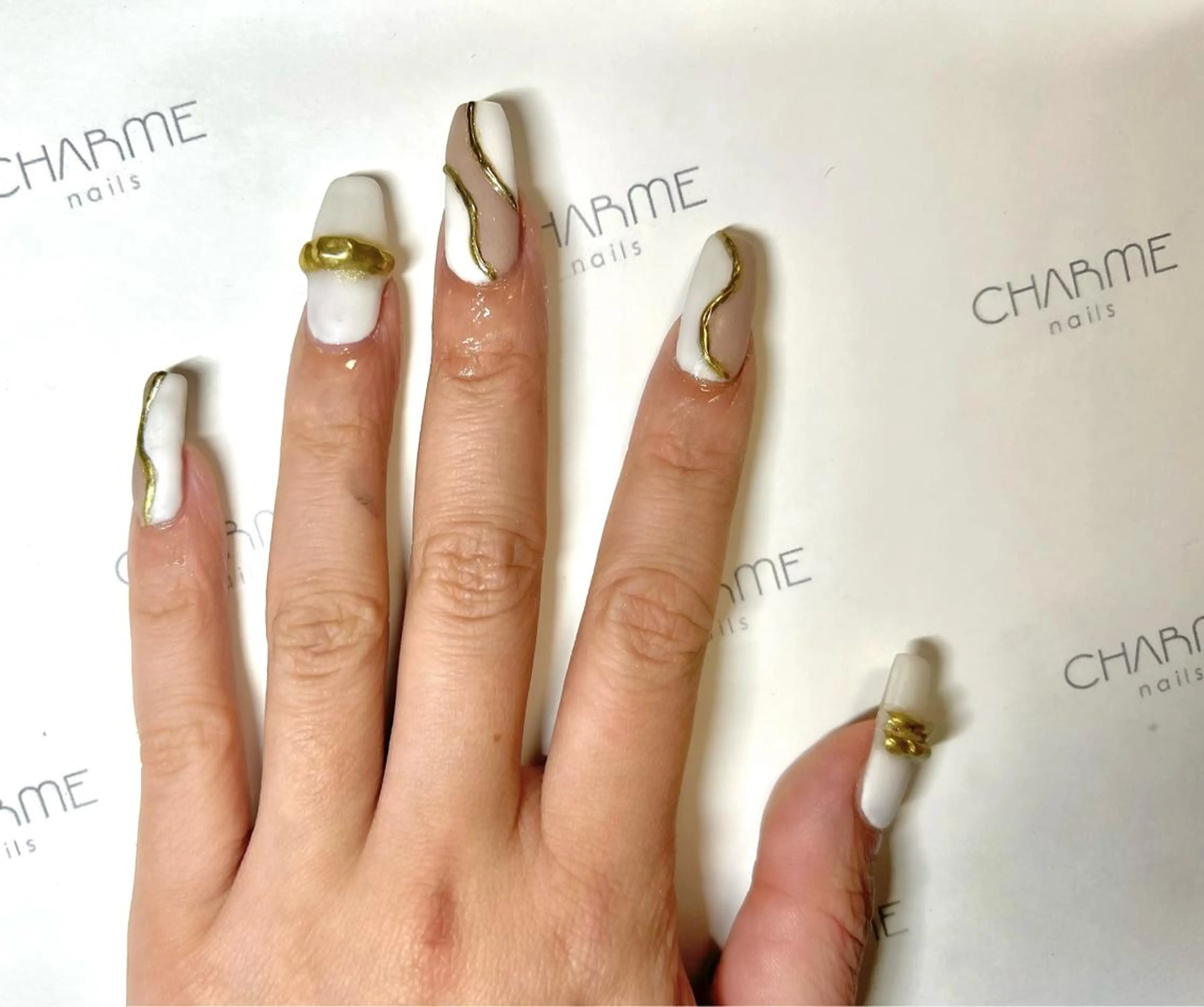 ネイル ハンドネイル CHARME 🤎〔RINA〕のネイルデザイン