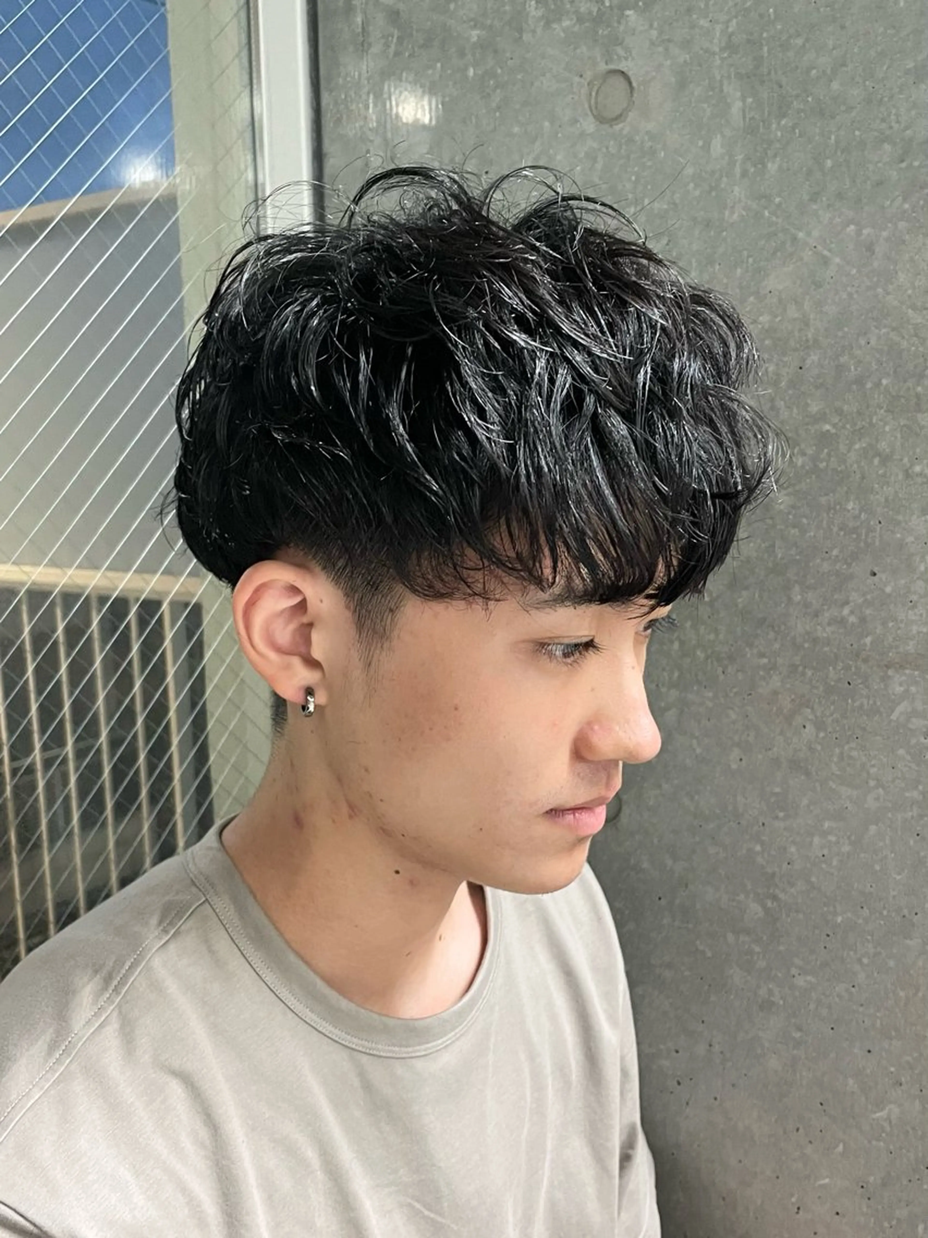 パーマ メンズ カット パーマ トリートメント ヘアセット メンズモテパーマ💙 fuwaのヘアスタイル