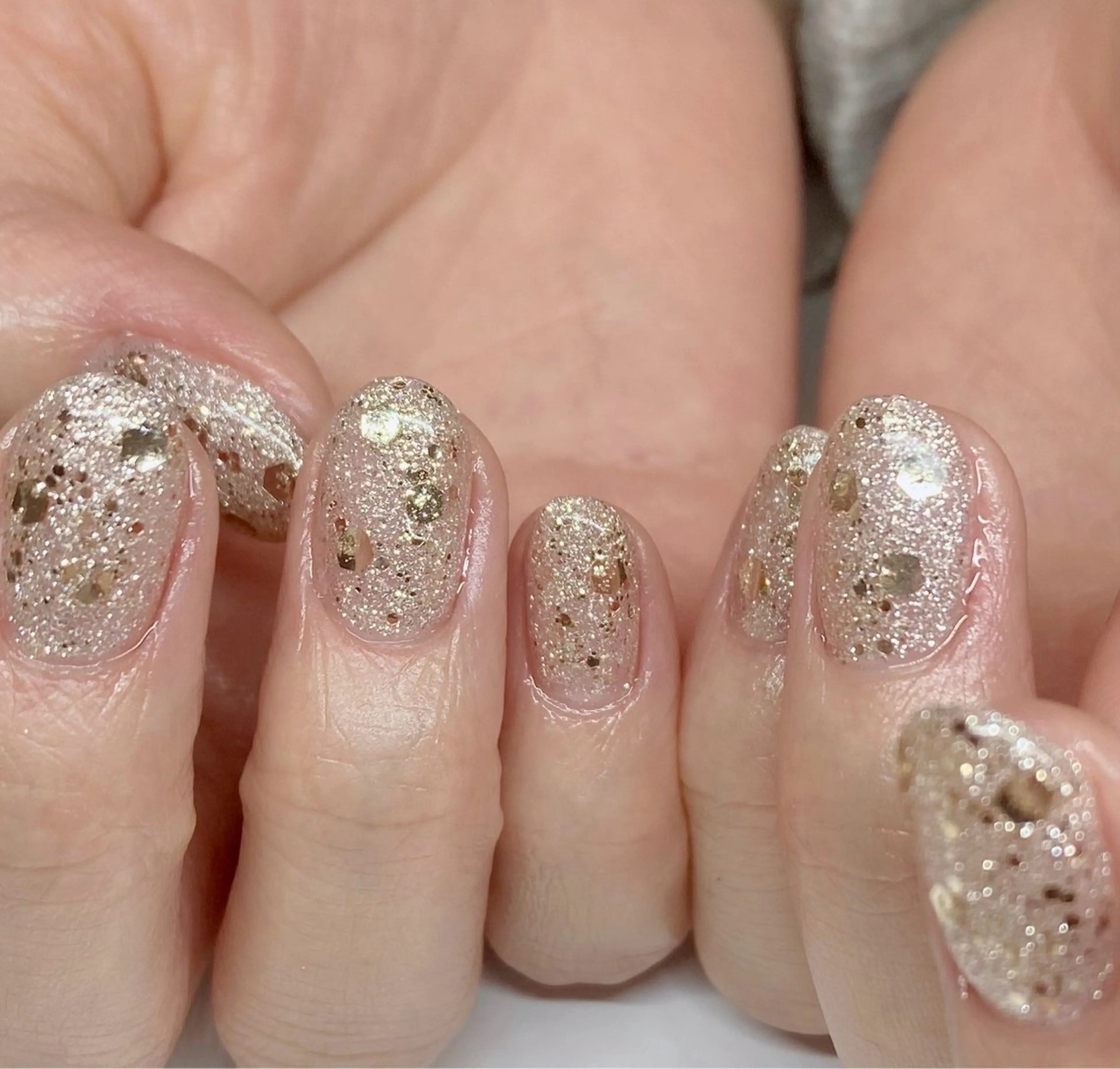 ネイル キラキラネイル ラメ(グリッター) Nail Salon K 🧸美爪育成のネイルデザイン