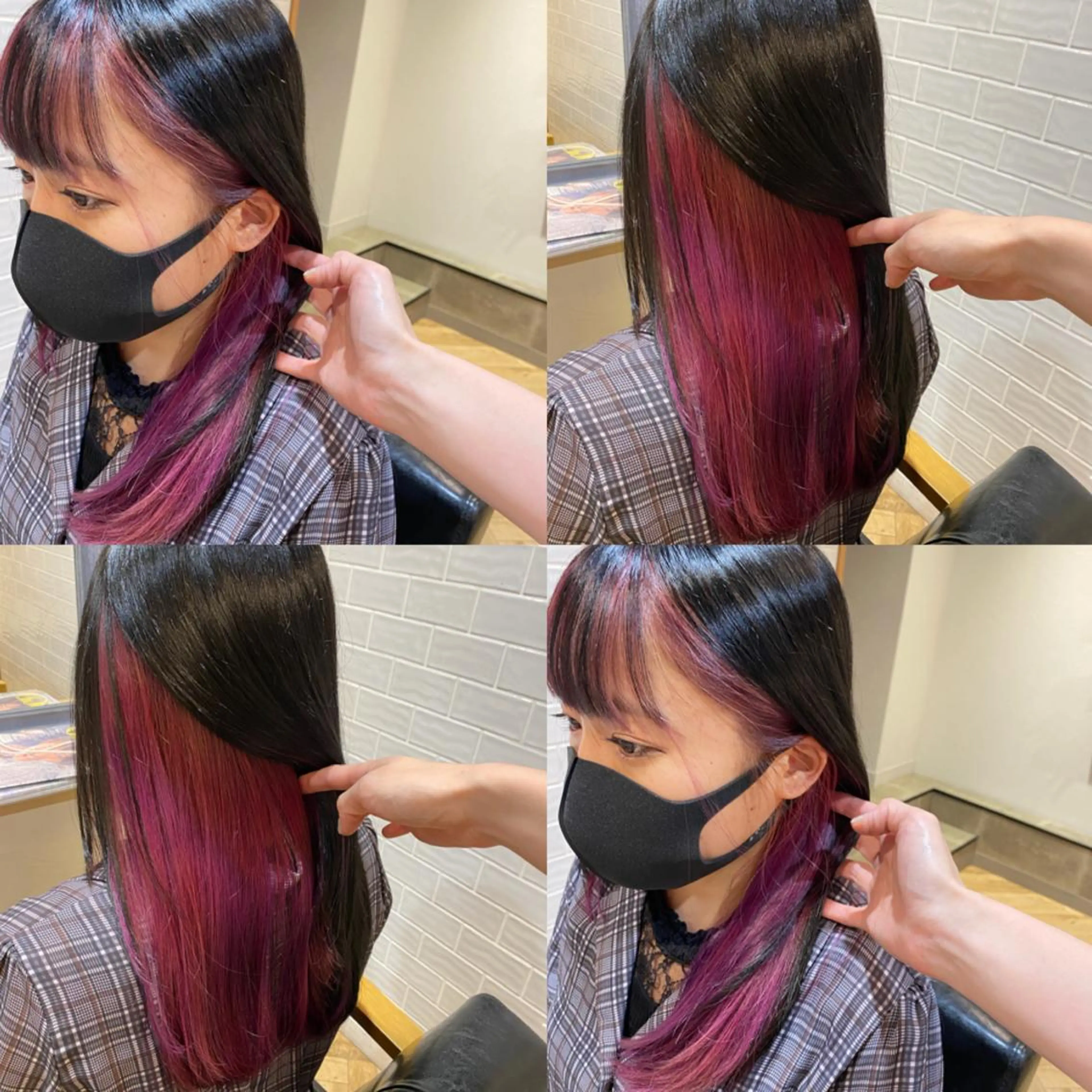 ロング カラー 艶カラー/韓国顔周り 🎀mamiのヘアスタイル