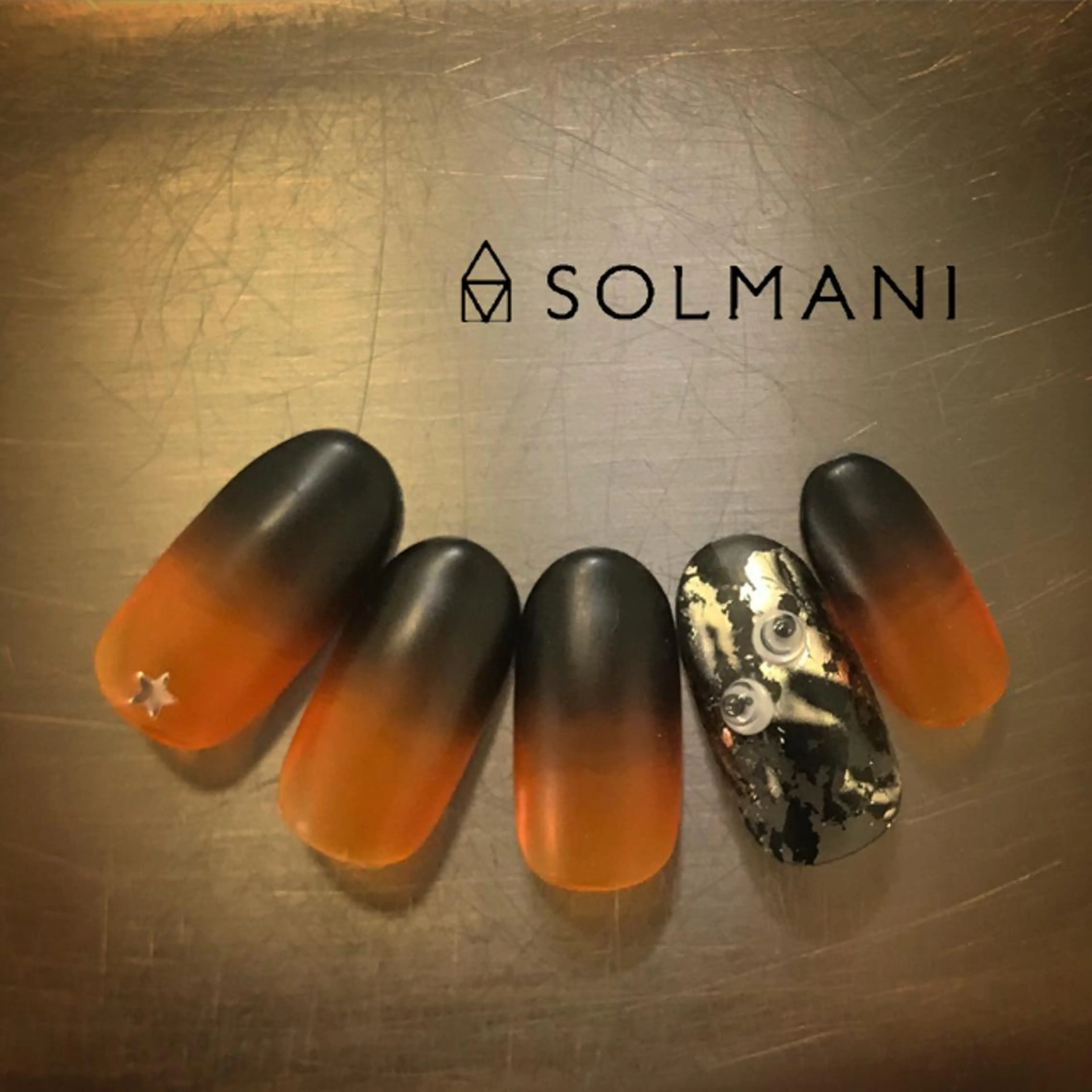 ネイル ハロウィン SOLMANI 予約担当のネイルデザイン