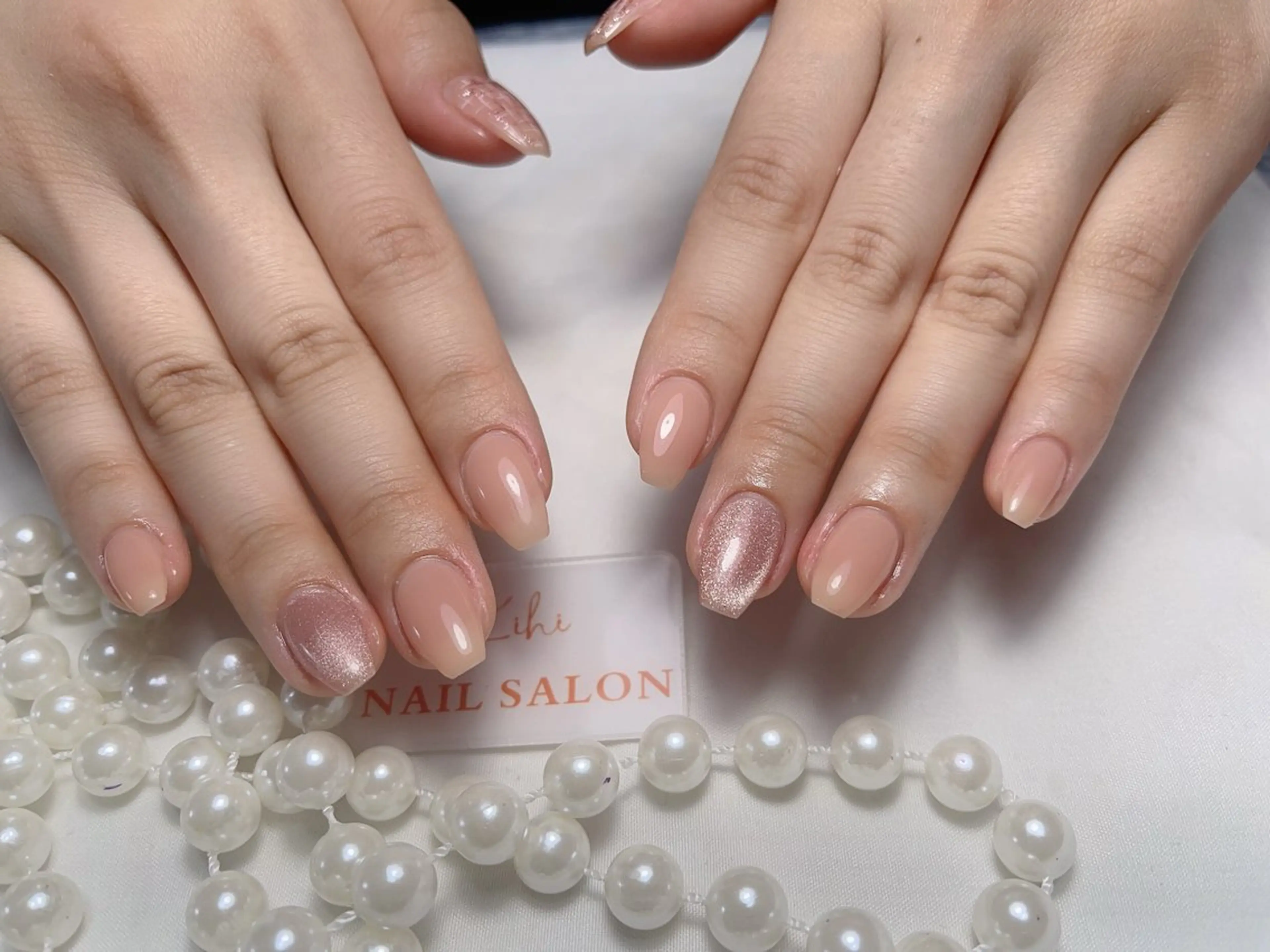 ネイル アートネイル フレンチネイル ジェルネイル グラデーション 韓国ネイル ハンドネイル 💕鈴木ユリ パラジェル/オフ無料のネイルデザイン