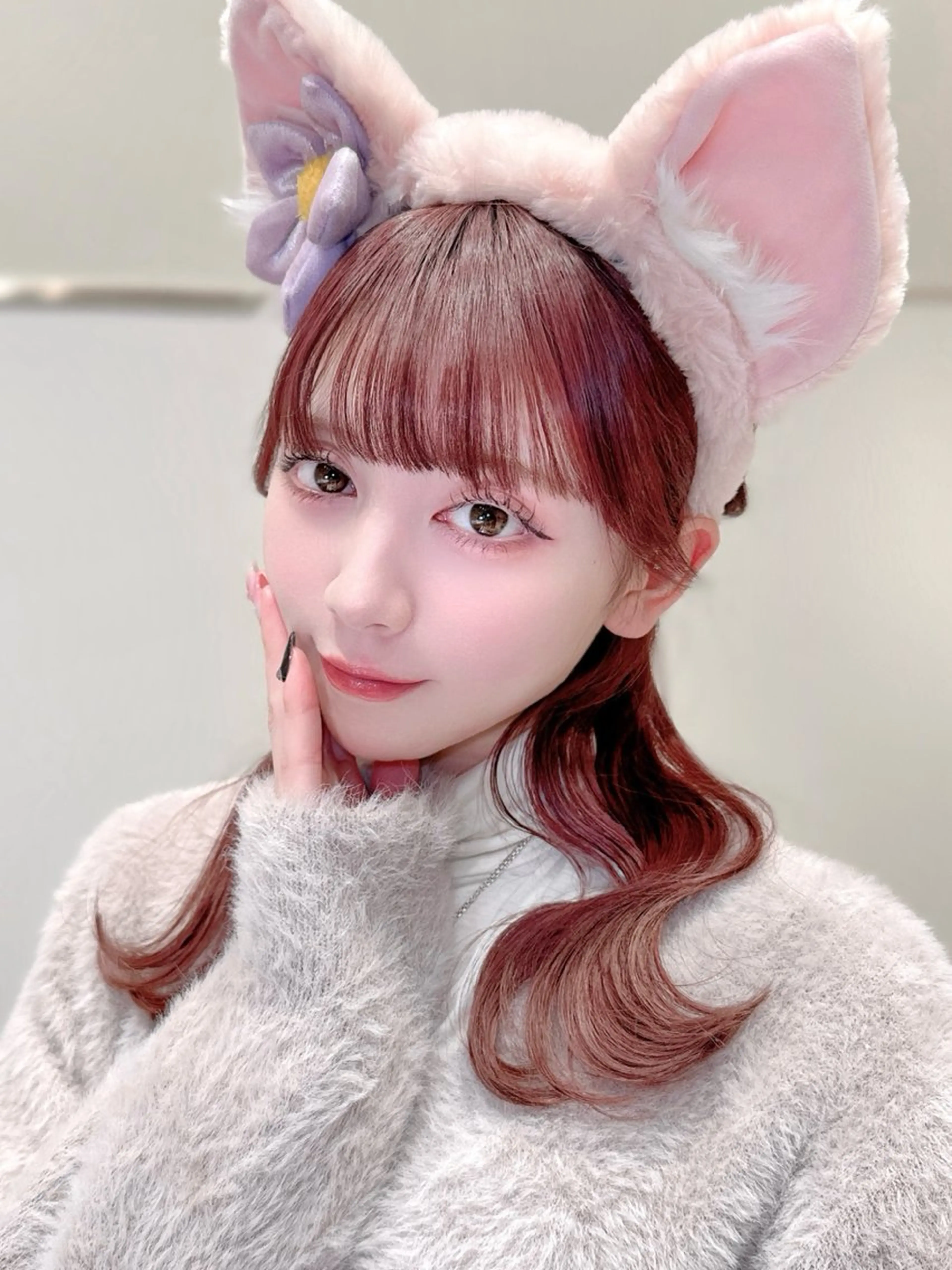 ミディアム カラー ヘアカラー トリートメント ヘッドスパ ヘアセット 韓国ヘア/レイヤー/ 顔まわり/りょーとのヘアスタイル