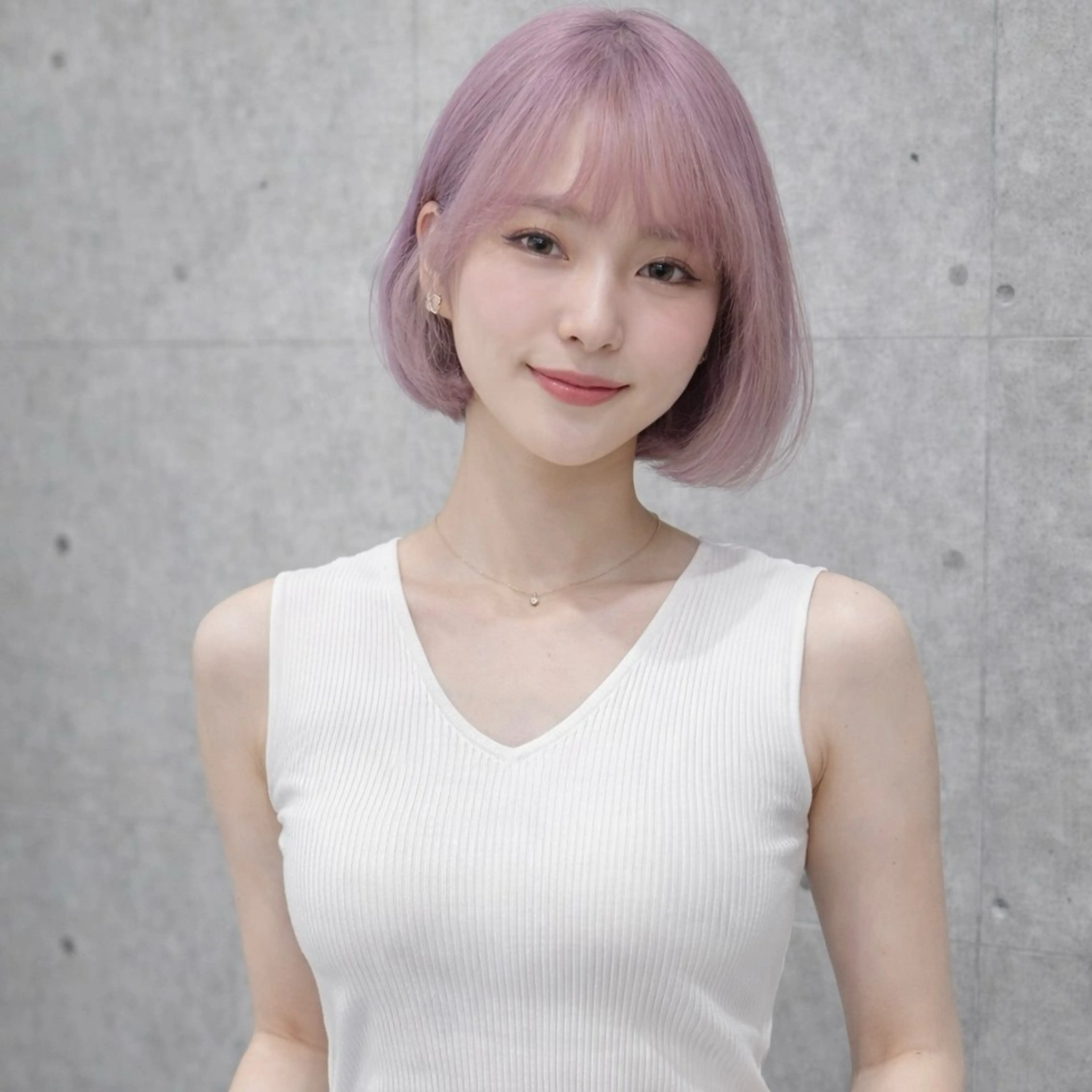ミディアム カラー ヘアカラー トリートメント 一ノ瀬 暁のヘアスタイル