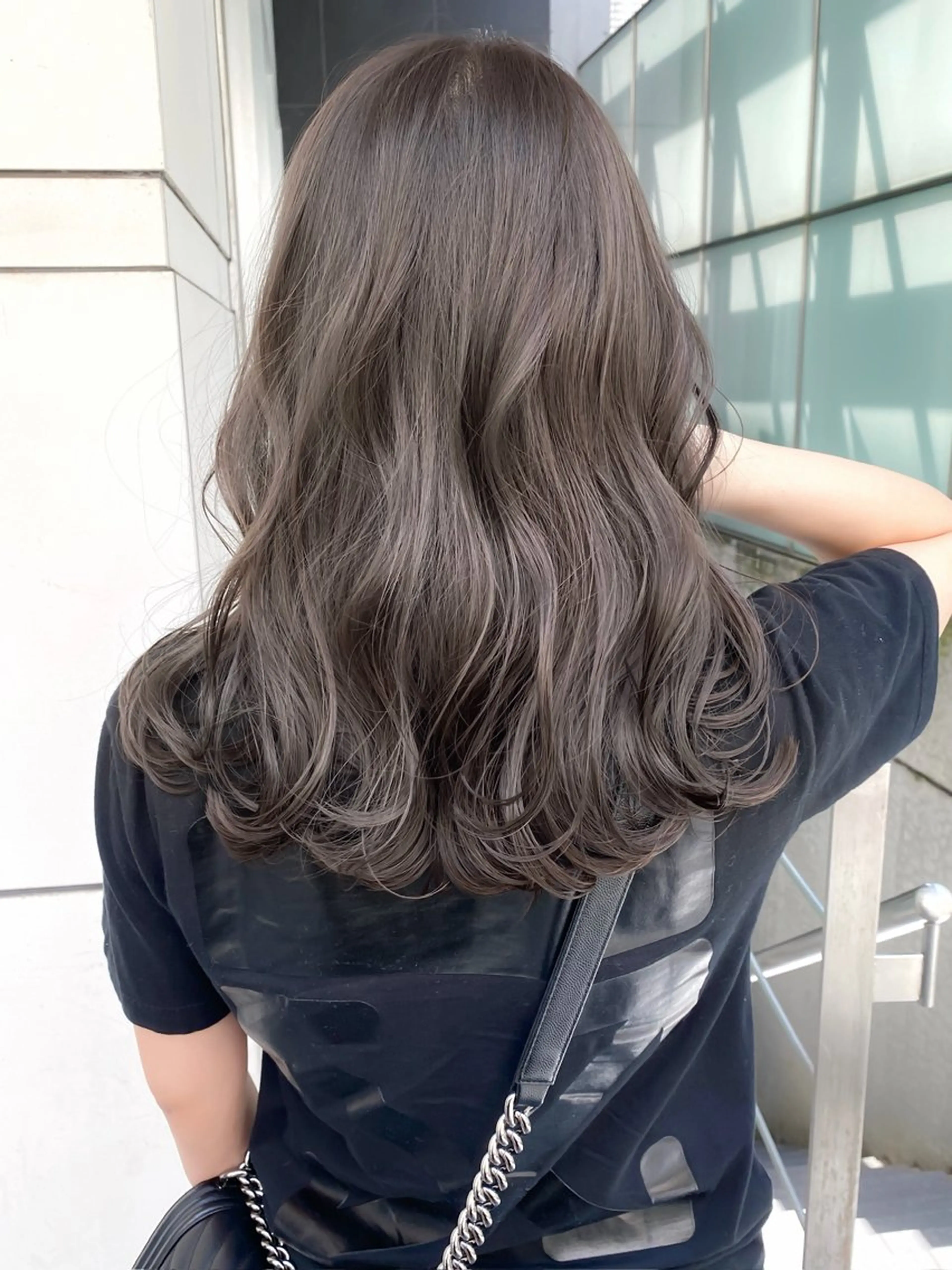 セミロング ヘアカラー hayato/透明感 カラー/グレージュのヘアスタイル