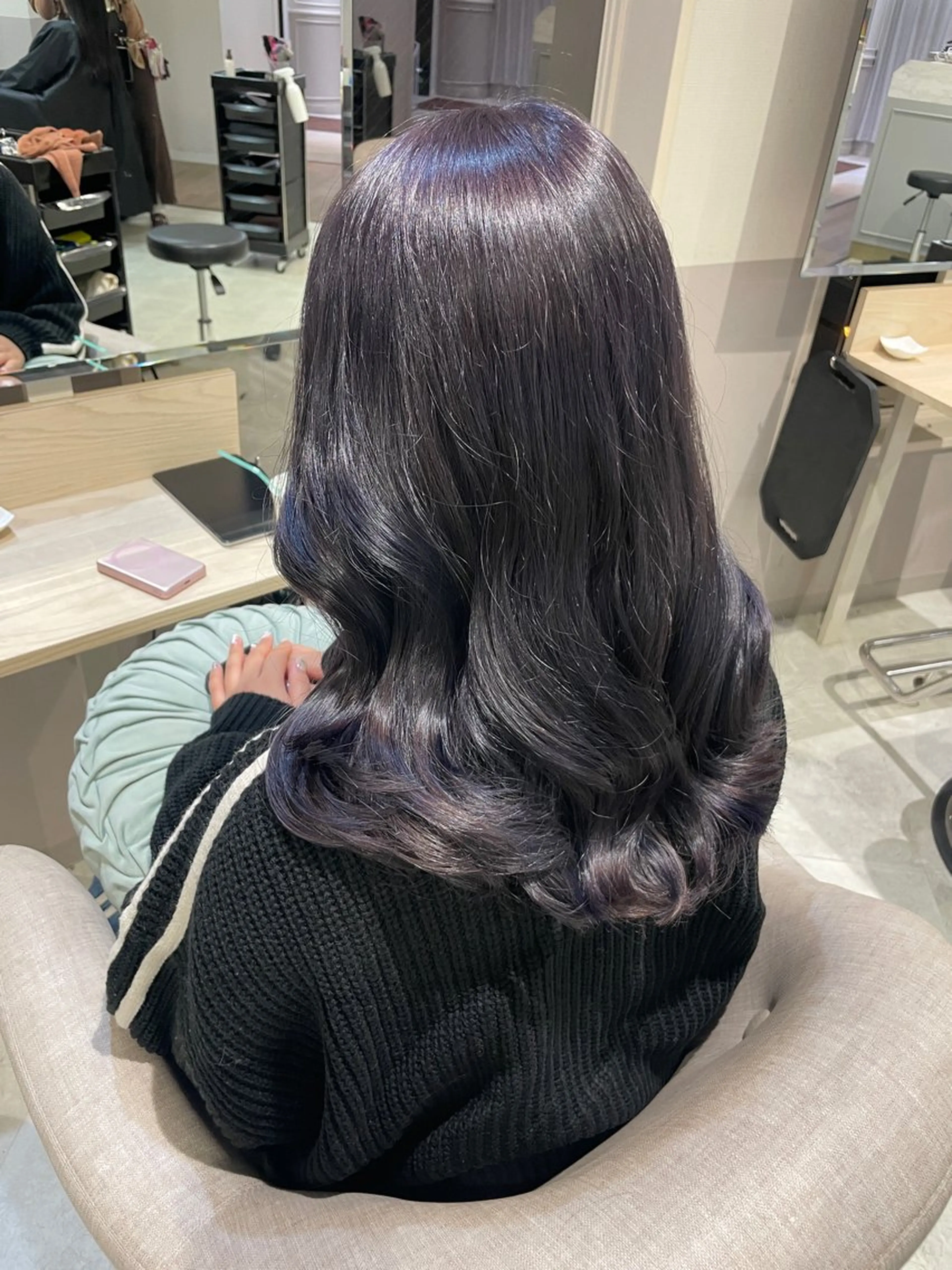 セミロング カラー カット ヘアカラー HARUKA韓国ヘア /Luana梅田のヘアスタイル