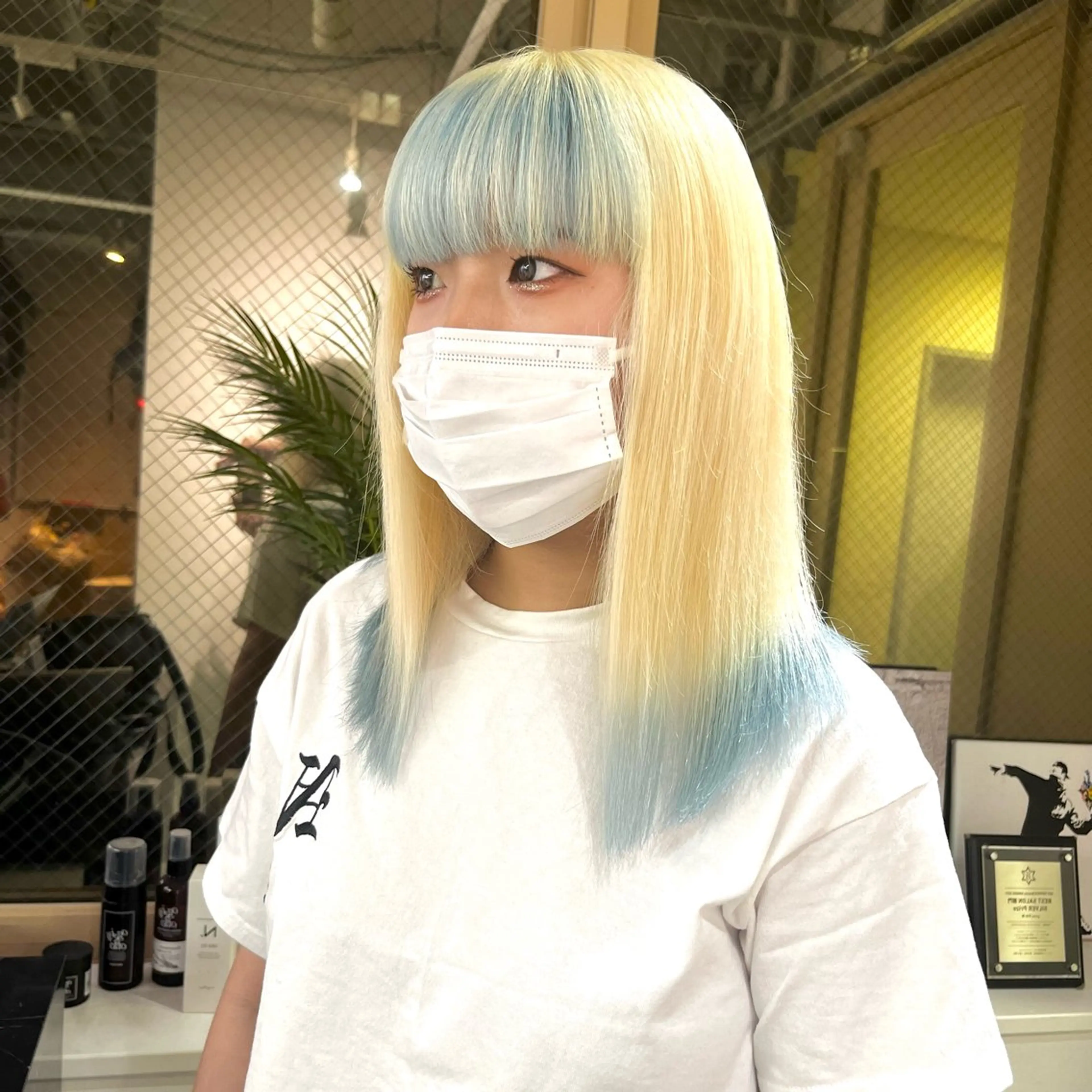 カラー ヘアカラー トリートメント ヘアセット 渋谷🎨ハイトーン ×エクステ🎨レンのヘアスタイル