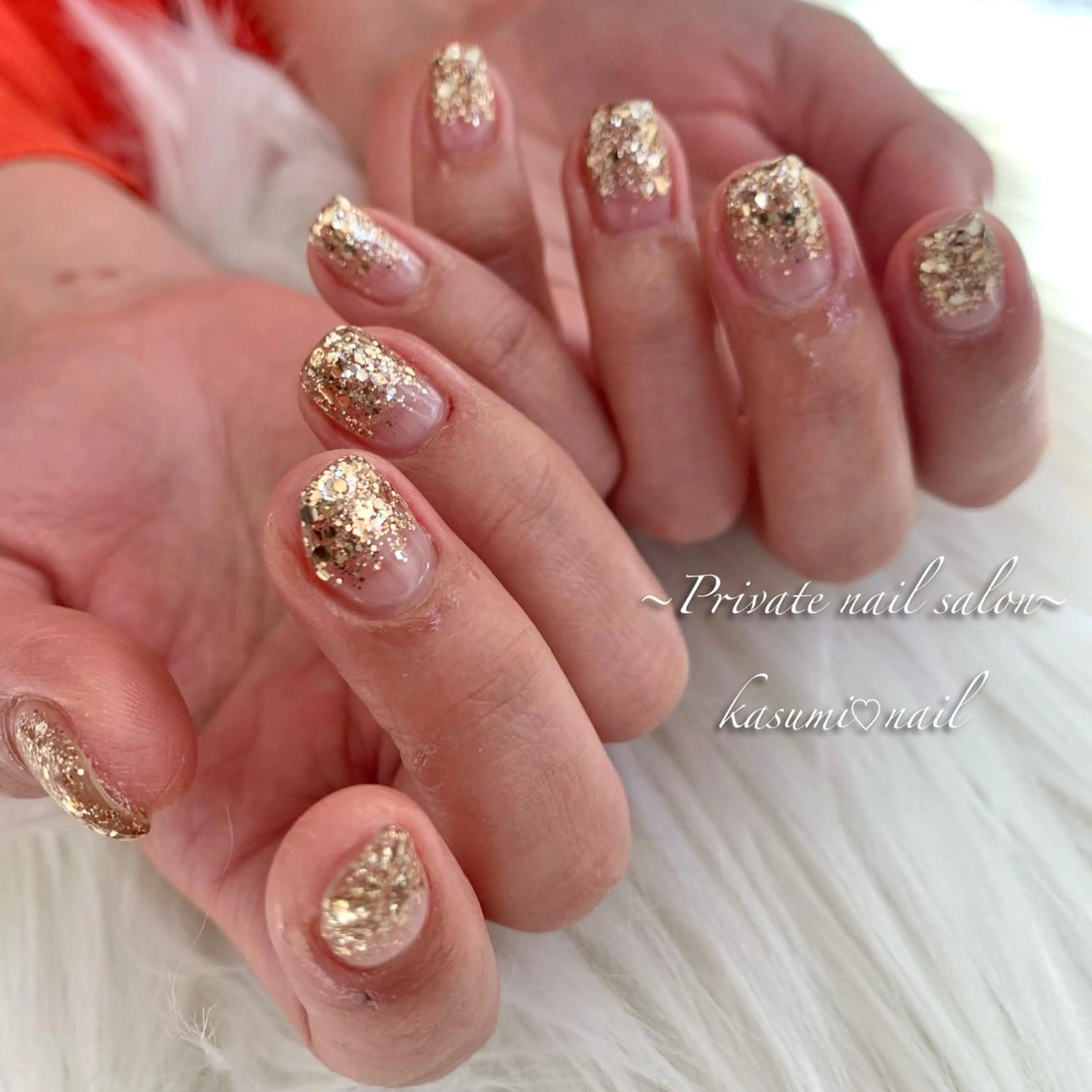 ネイル アートネイル ラメ(グリッター) マグネットネイル ミラーネイル 持ち込み KASUMI♡ Nailのネイルデザイン