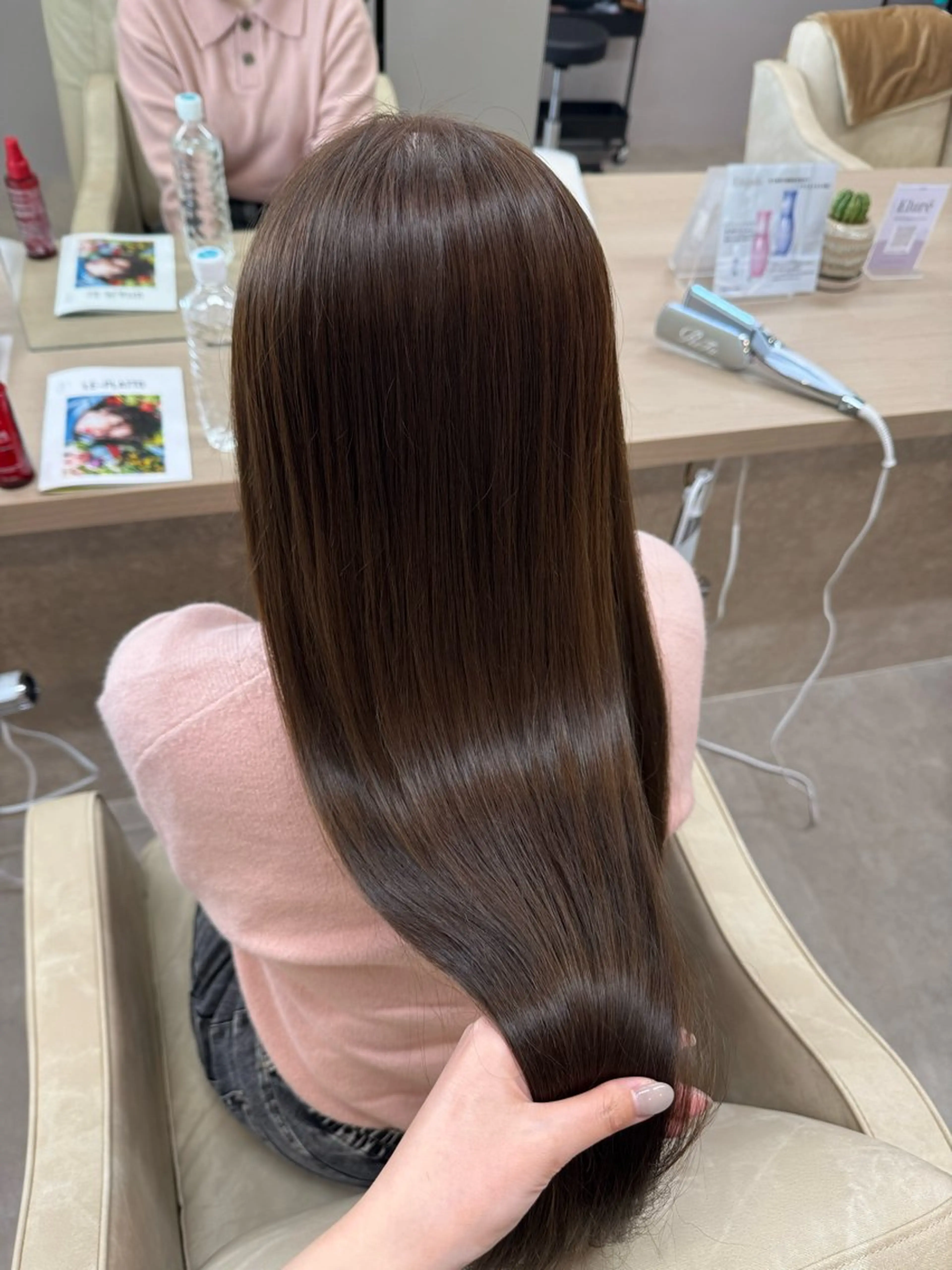 ロング カット ヘアカラー トリートメント ともか/美髪透明感 カラー/顔周りカットのヘアスタイル