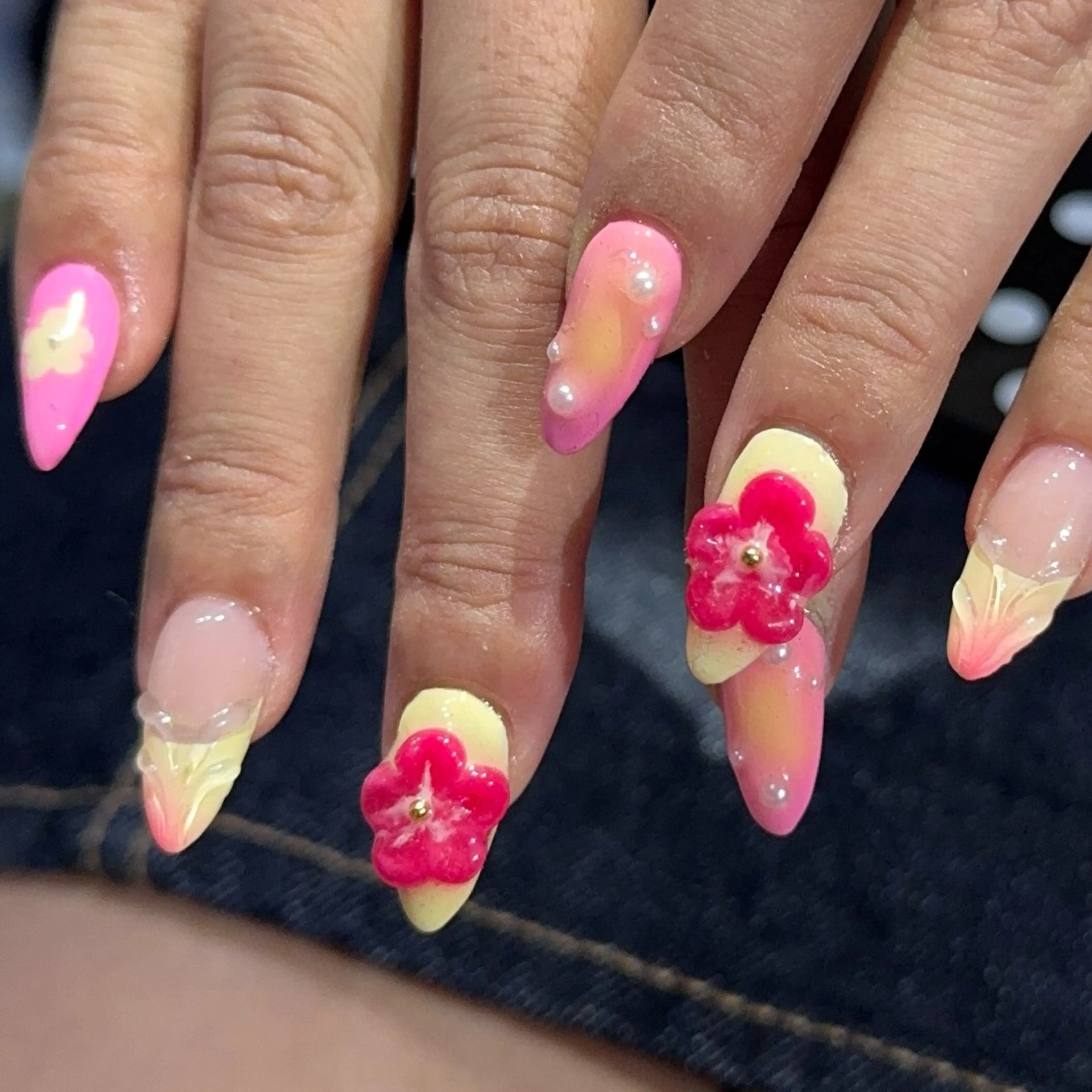 ミディアム 小川 柚香のネイルデザイン