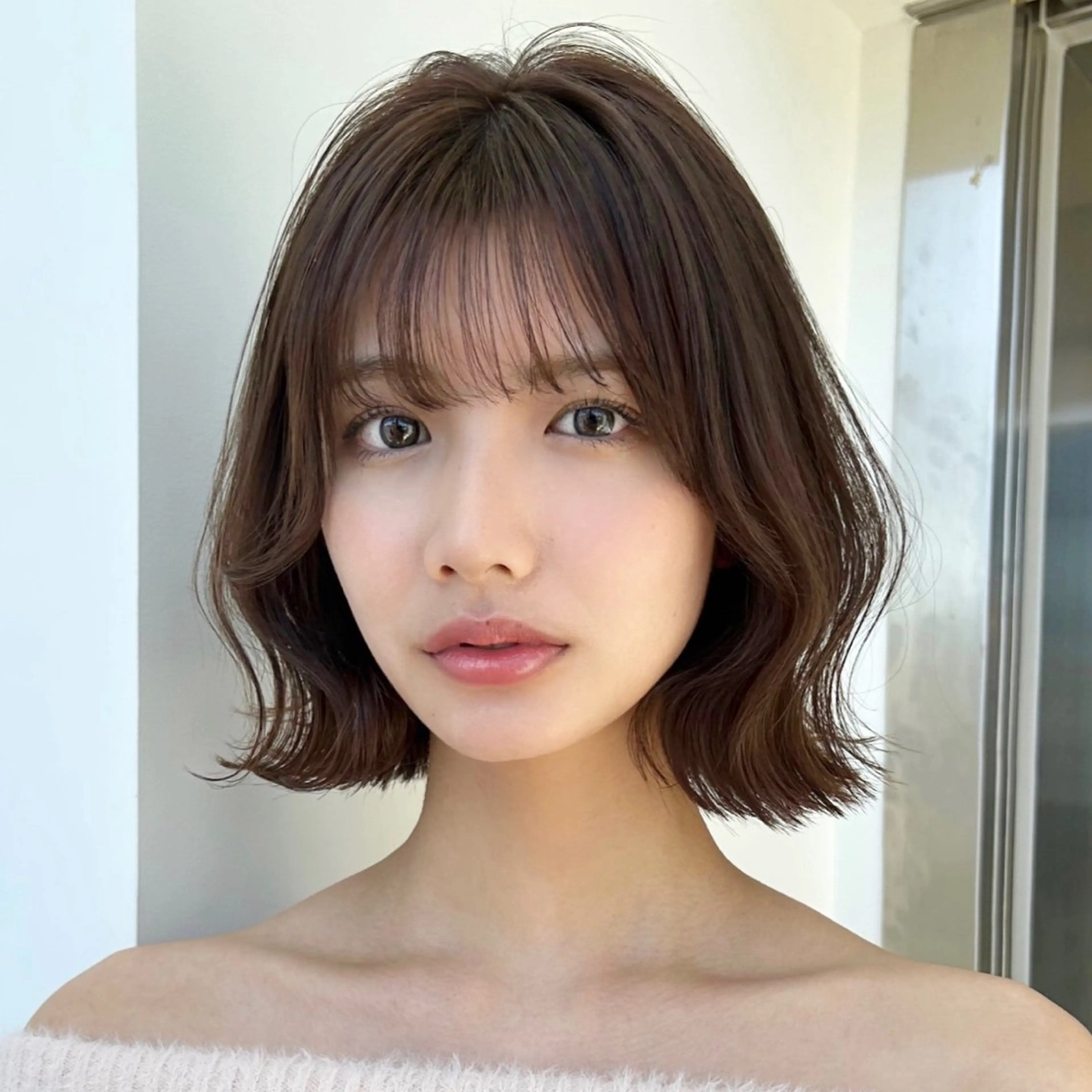 ショート カラー 莉乃/縮毛矯正/髪質 改善/艶カラーのヘアスタイル