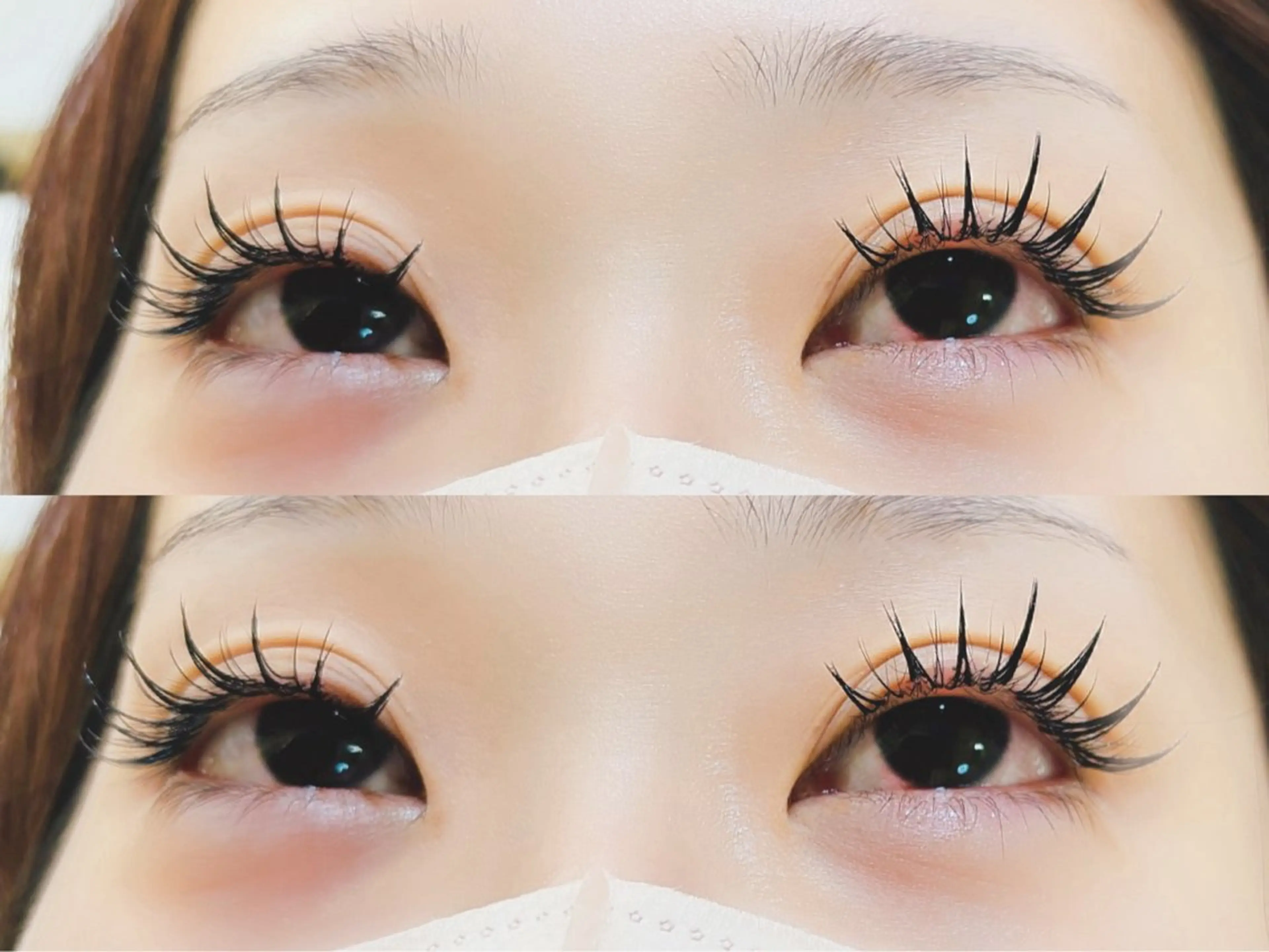 マツエク・マツパ 付け放題 バインドロック 束感まつ毛 フラットラッシュ パリジェンヌラッシュリフト マツエク リナ アメ村のマツエク・マツパデザイン