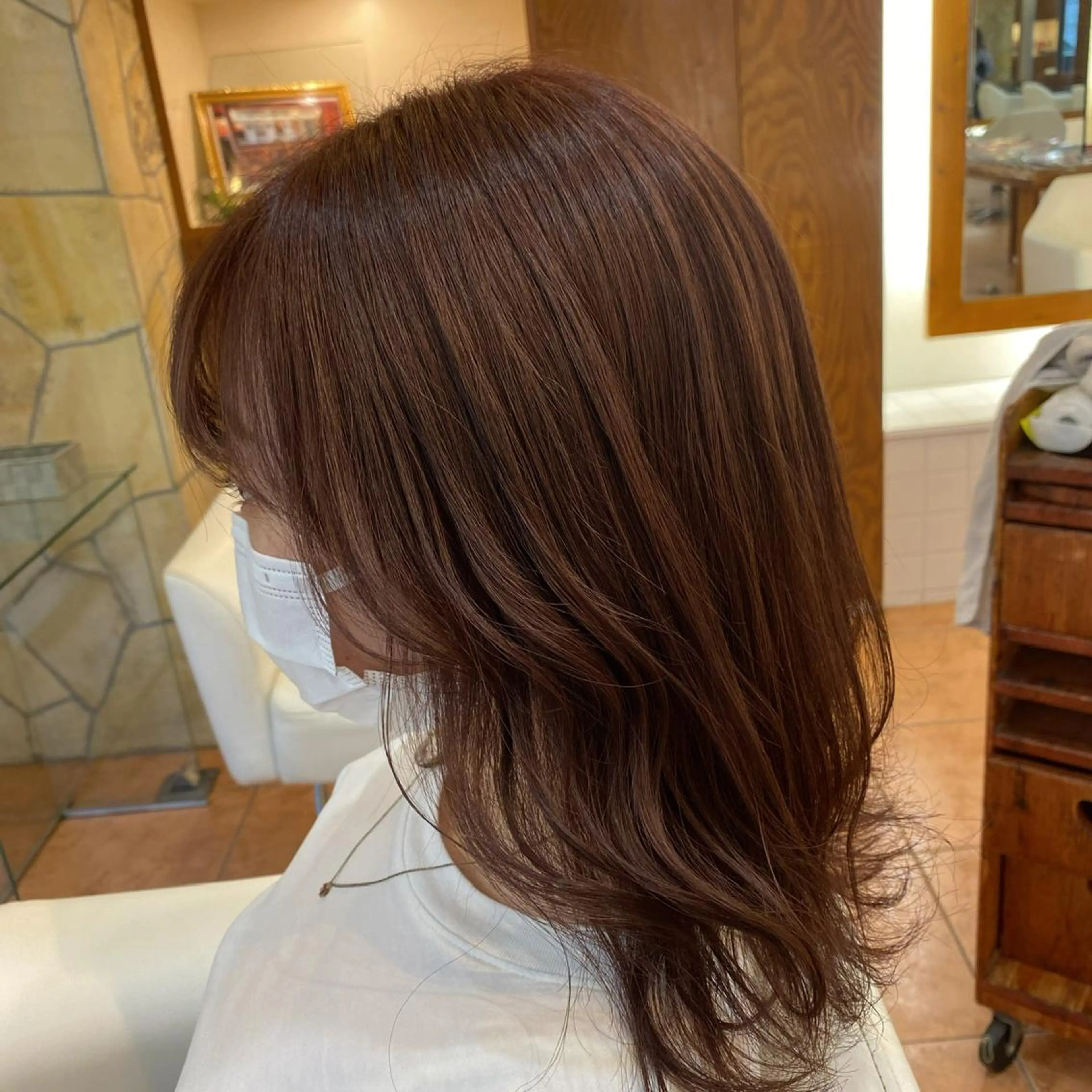 セミロング カラー 大人ショート/鎌倉/ カット/edA.菫のヘアスタイル