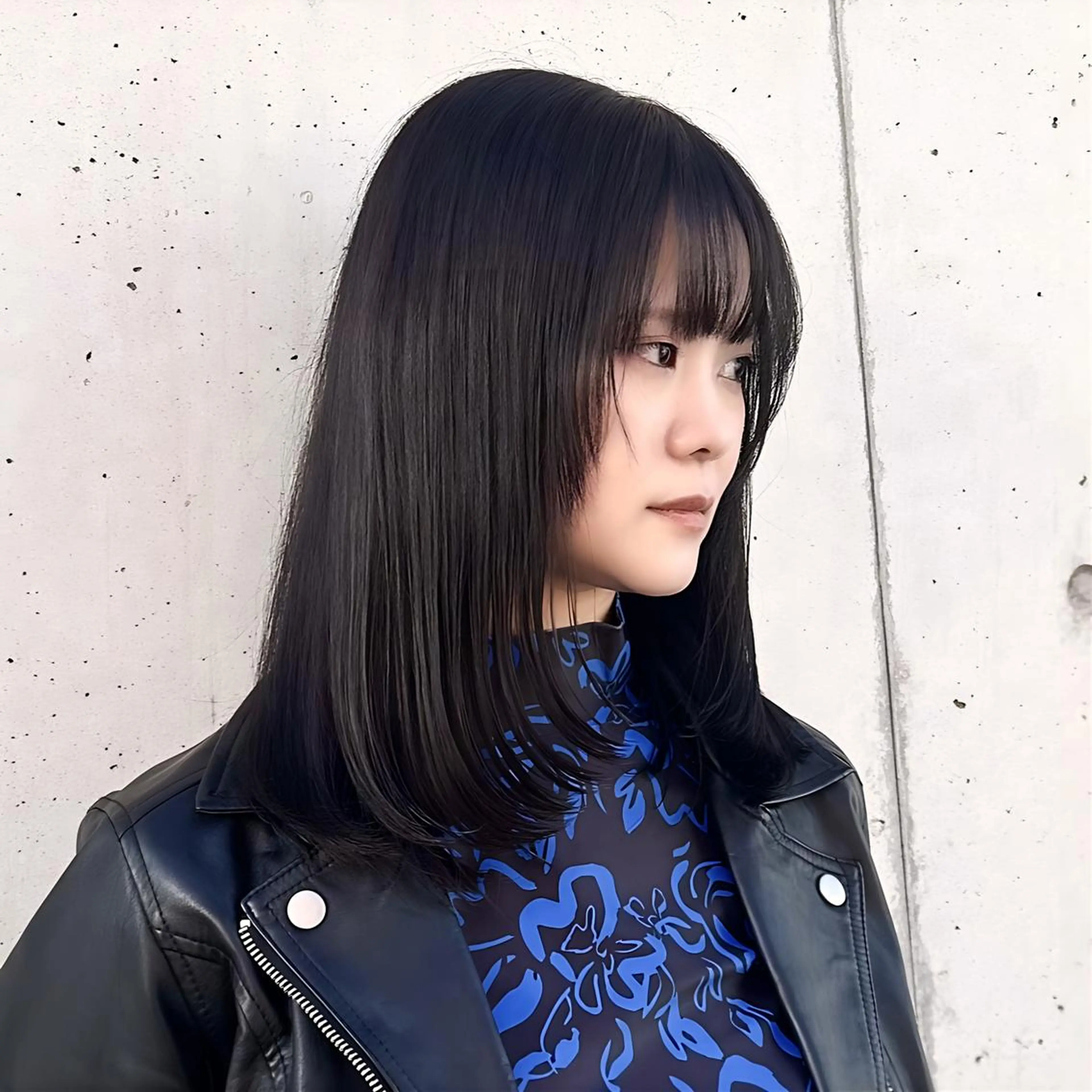 セミロング カラー カット ヘアカラー トリートメント 韓国レイヤーカット要 暗透カラー📓吉祥寺のヘアスタイル