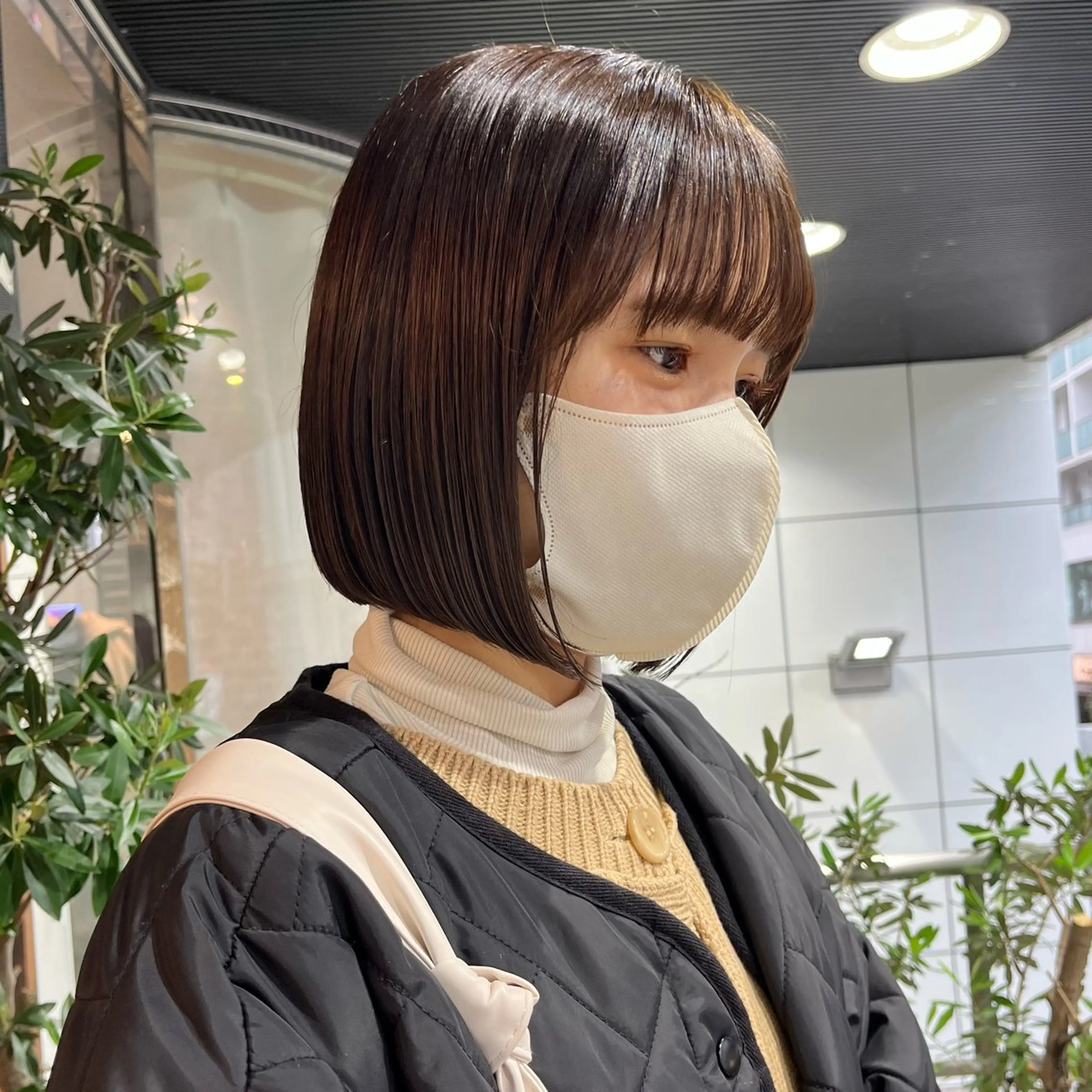 ショート ボブ ボブ/暖色カラー コウボヒカルのヘアスタイル