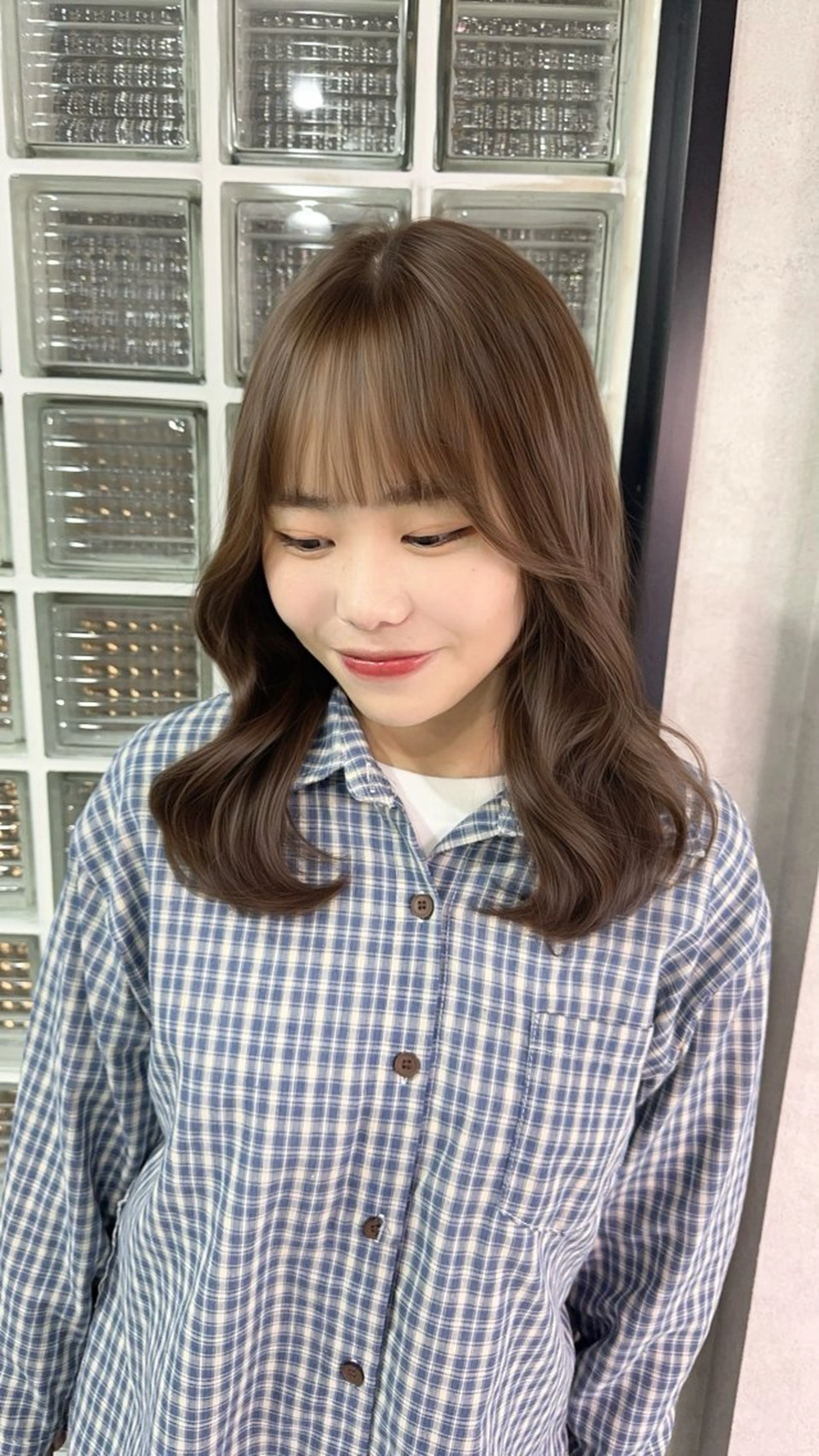 ロング カラー ベージュカラー ブリーチ ブラウンカラー ショコラベージュ ヘーゼル カット ヘアカラー トリートメント 赤み無し柔らかカラー 【梅田】madokaのヘアスタイル