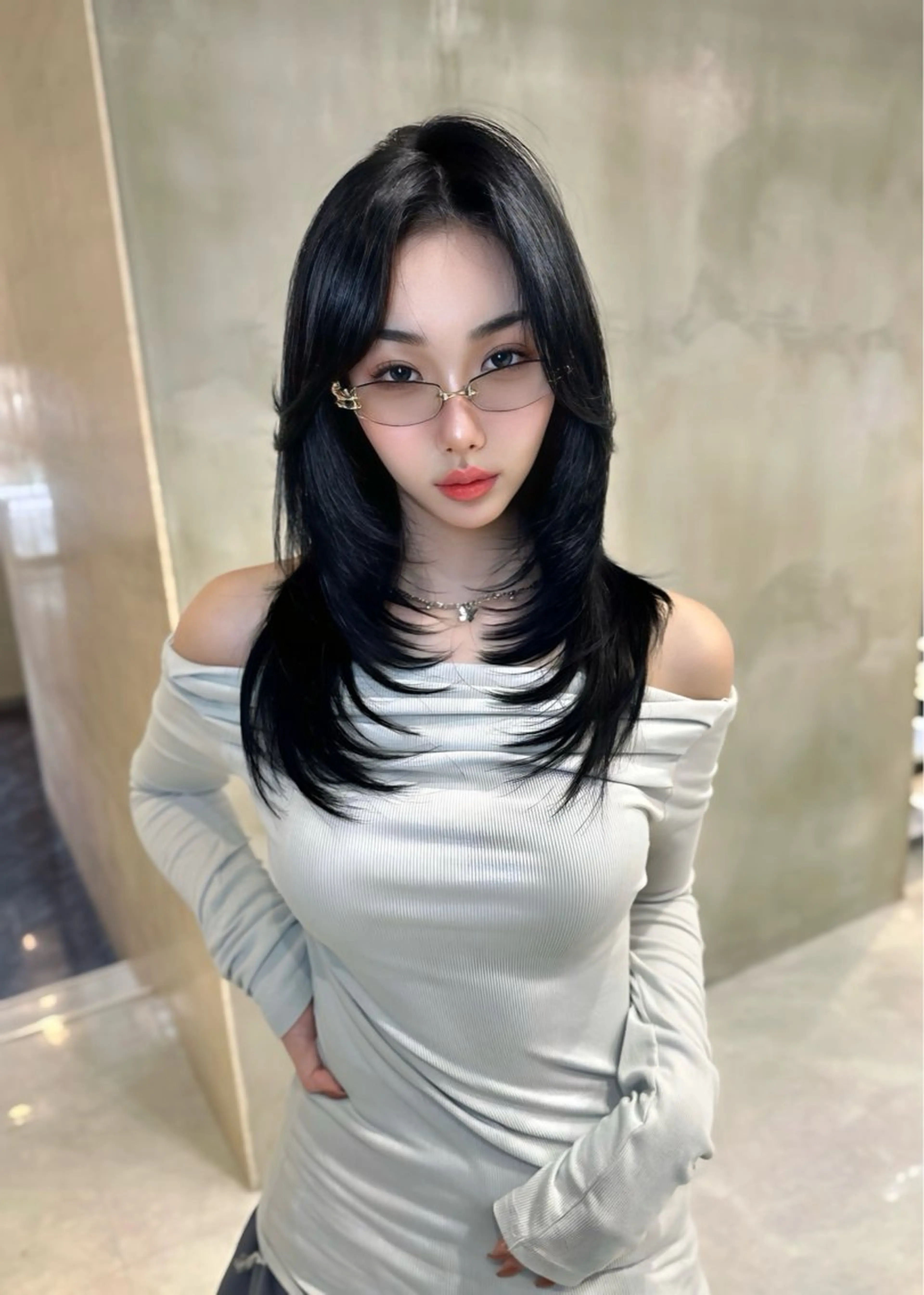 ロング カラー カット ヘアカラー トリートメント 中韓🇨🇳🇰🇷 🤍TAKAHIROのヘアスタイル