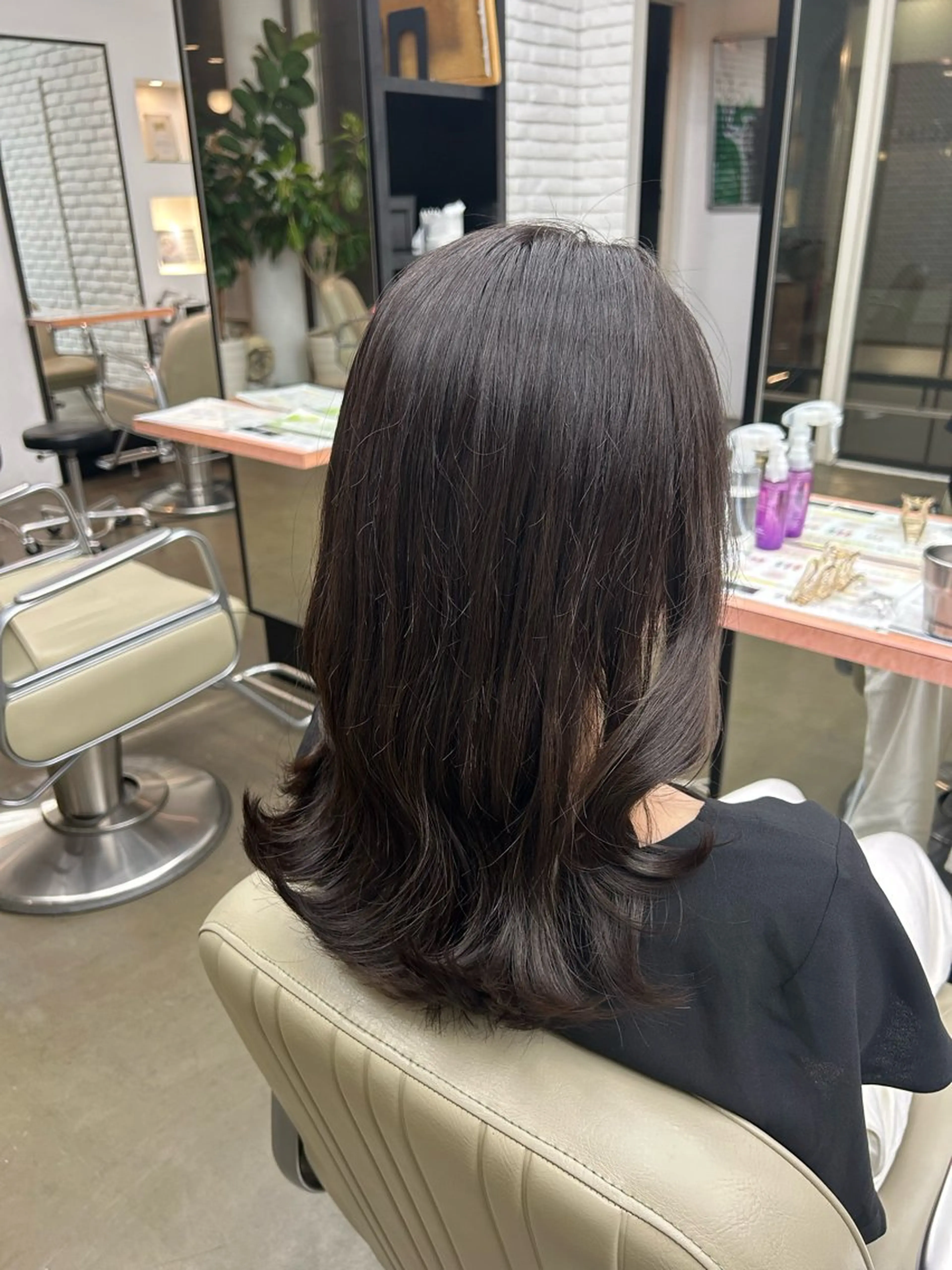 カラー ブラウンカラー ダークブラウン ヘアカラー ディフィーノ青山所属・💫ノノカ💫ボブ/ 暖色カラー/表参道のヘアスタイル
