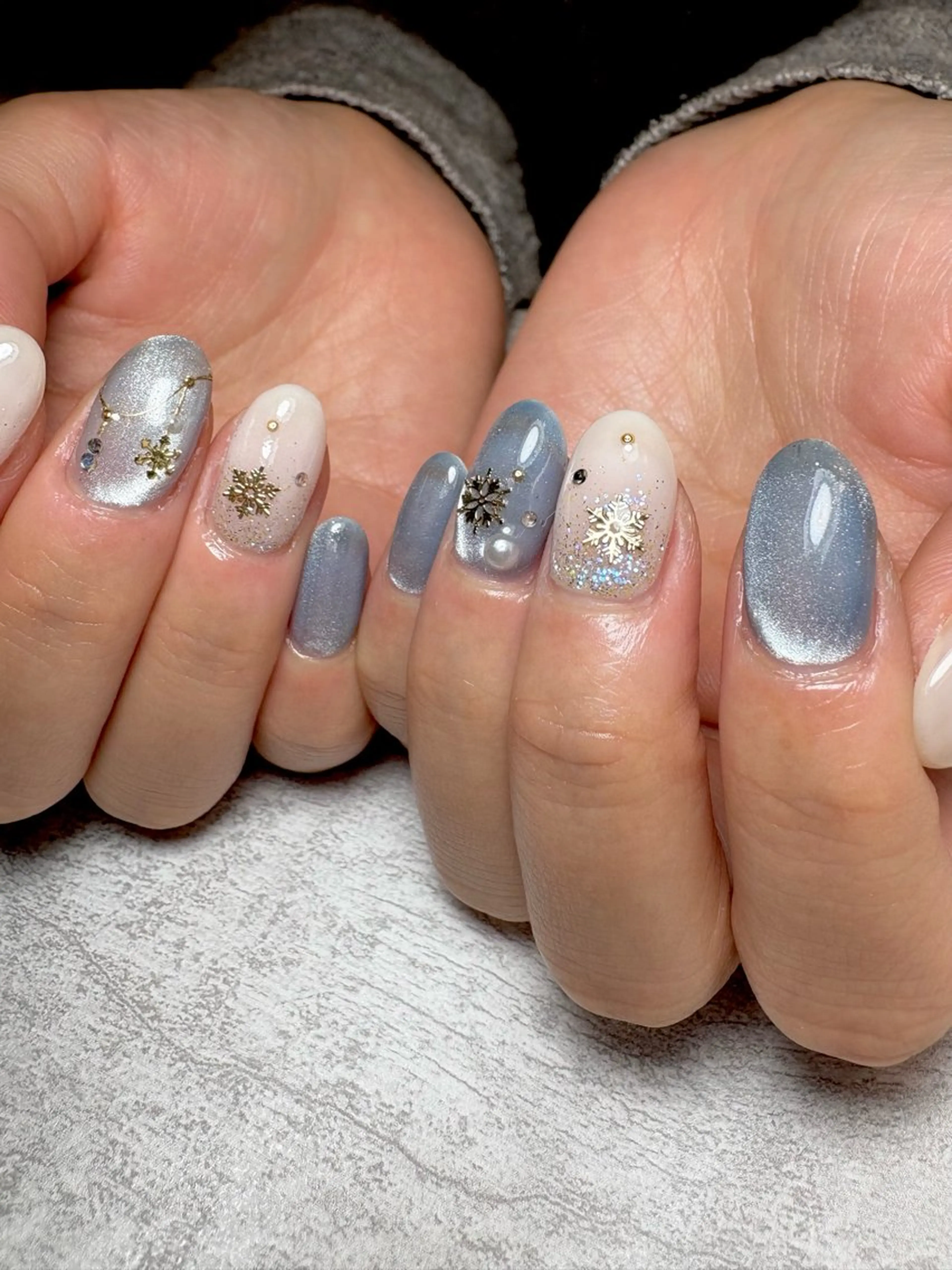 ネイル 持ち込み 冬ネイル BEAUTY GARDEN 【nail salon unseul】所属・nana .のネイルデザイン