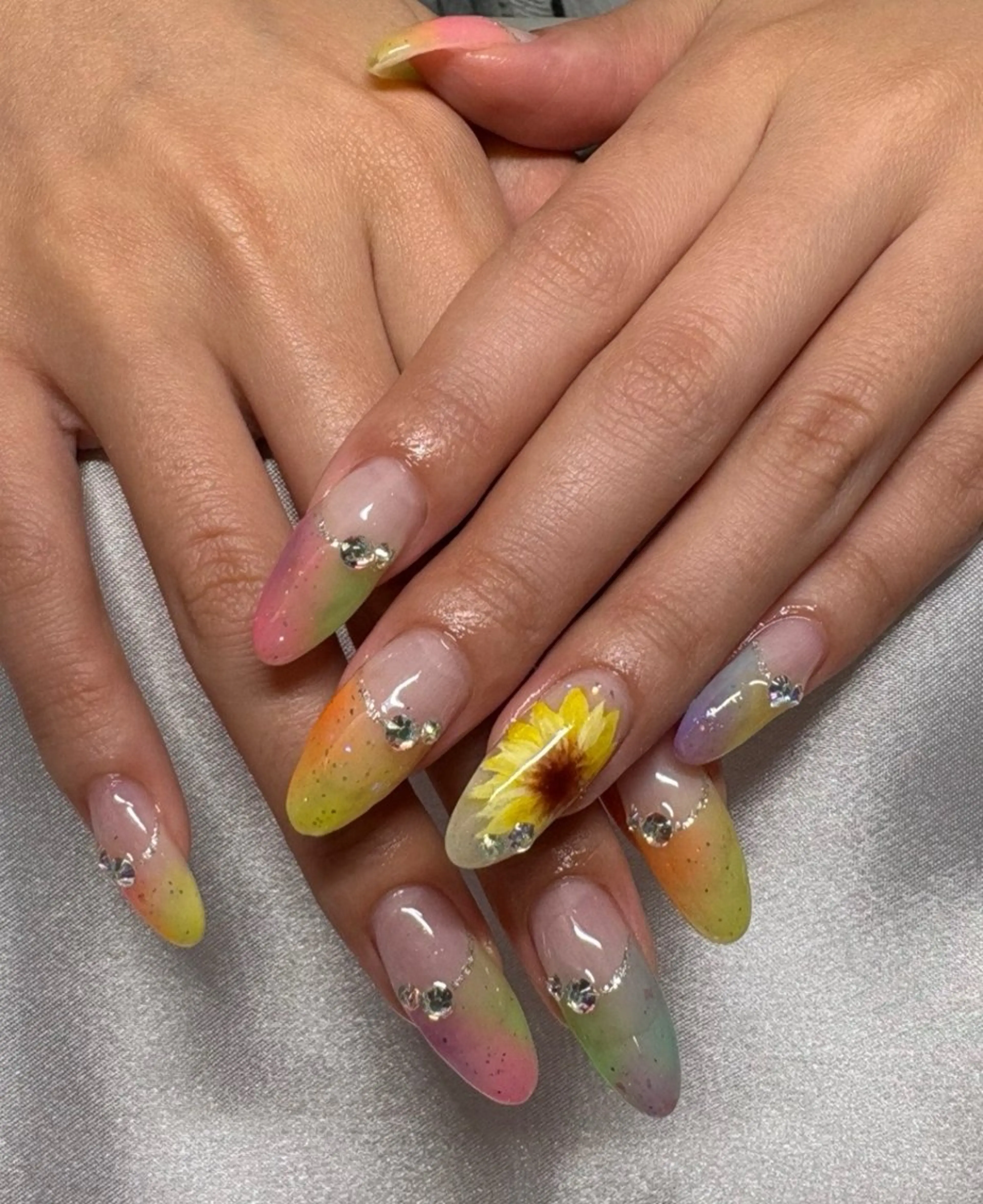 ネイル 持ち込み ハンドネイル Chaleur fleurのネイルデザイン