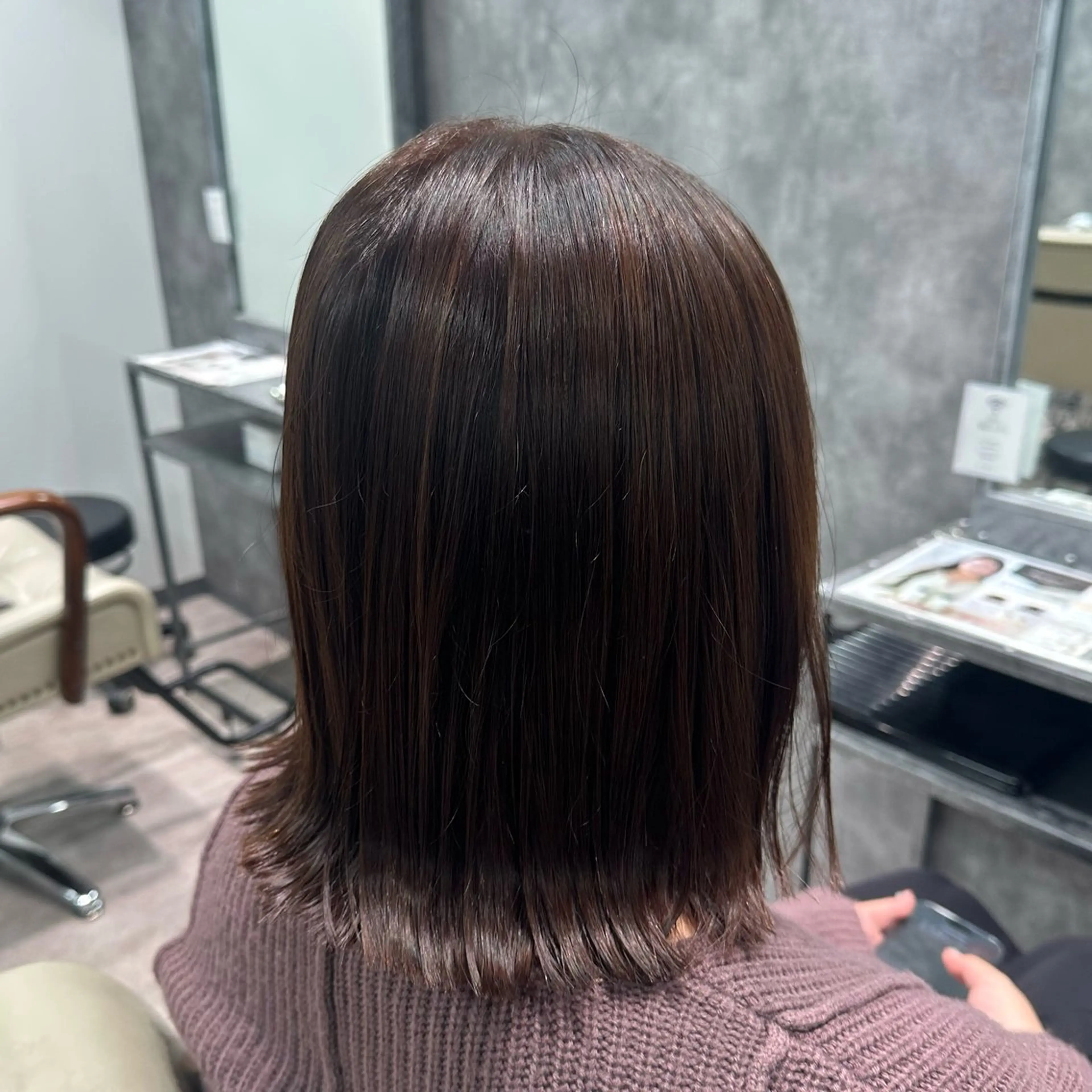 ミディアム カラー 似合わせボブ 🌻 北澤七海のヘアスタイル