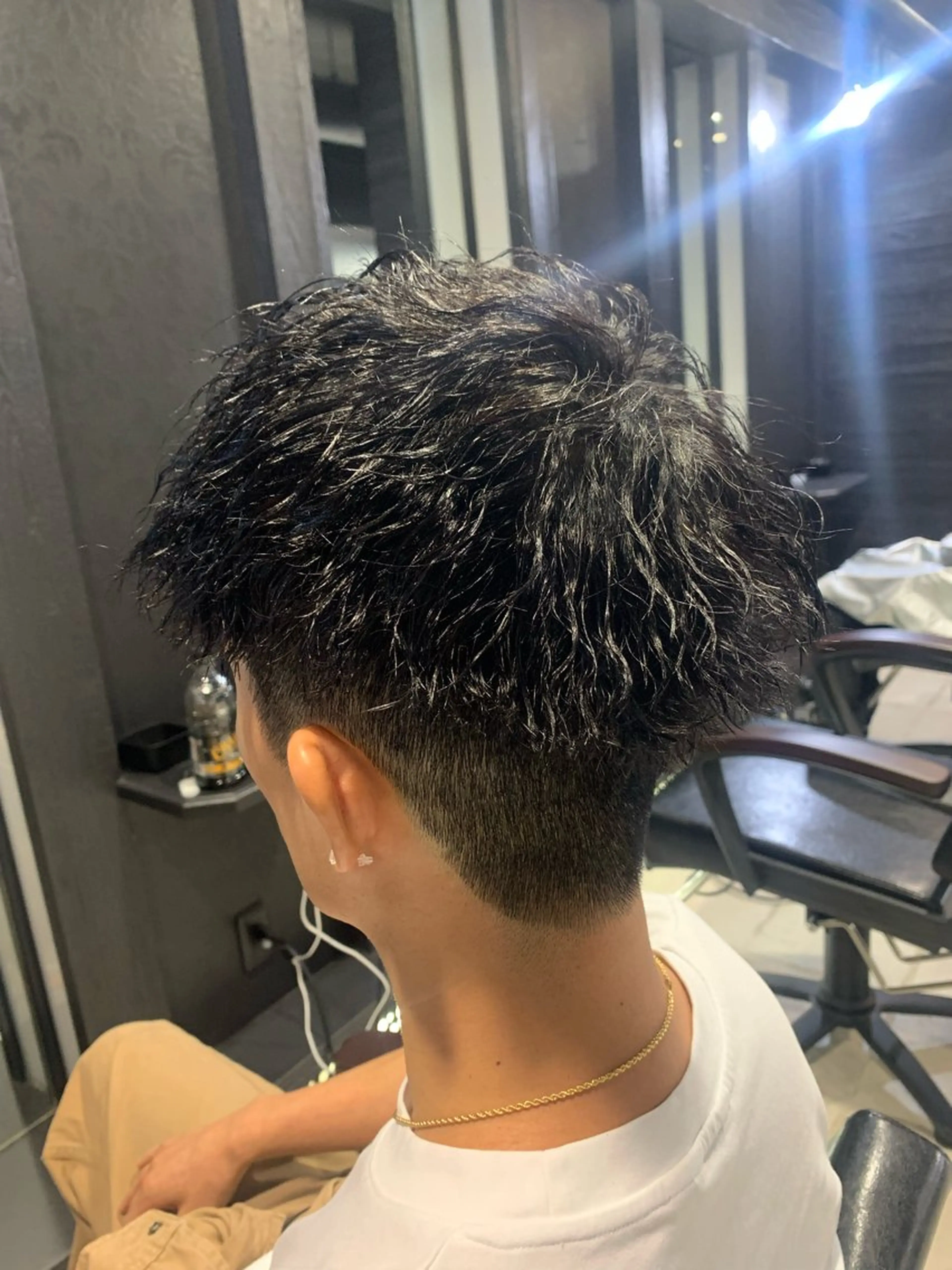 ショート メンズ マッシュ メンズパーマ/難波/ 心斎橋　室園亮佑のヘアスタイル