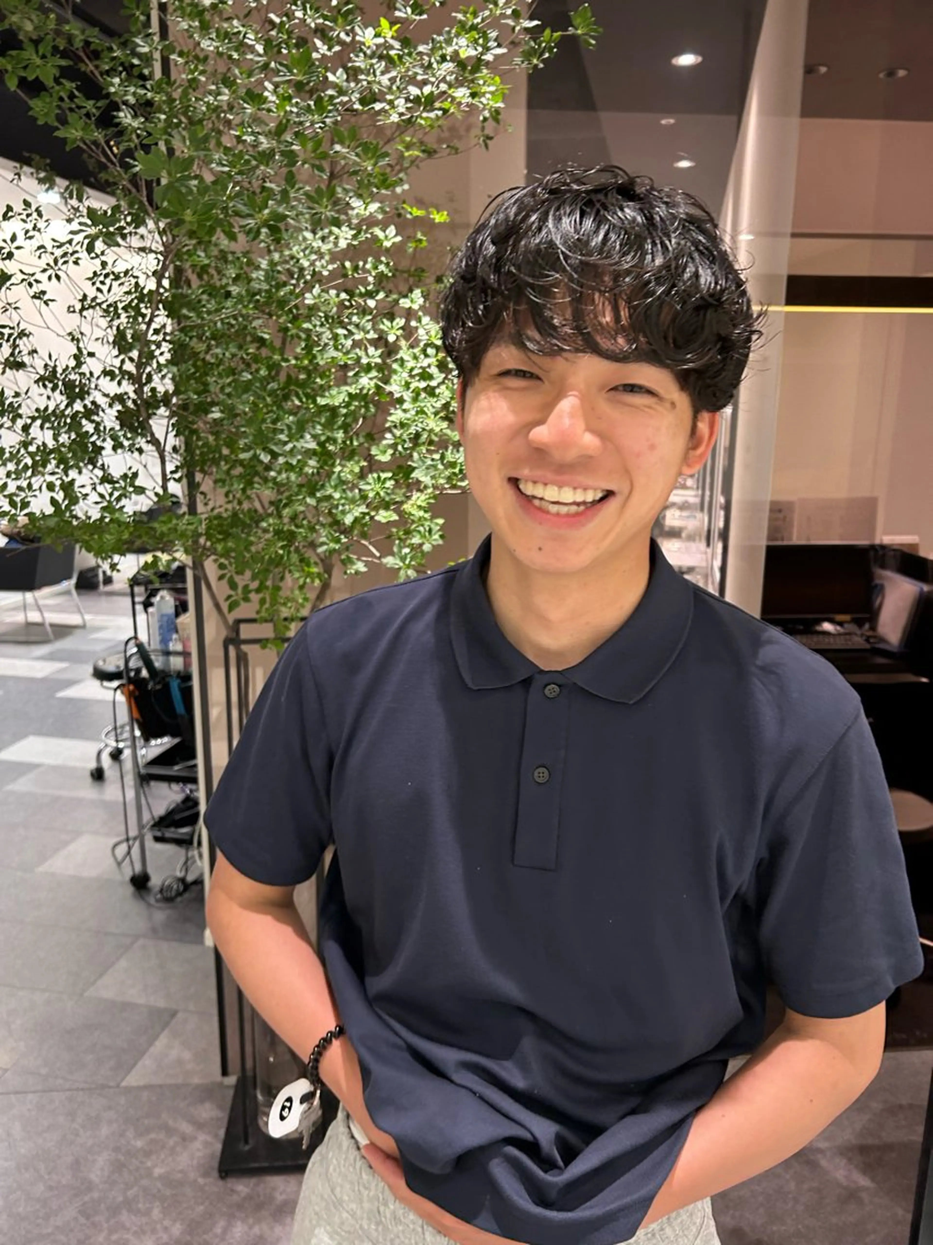 パーマ メンズ カット パーマ 中原 優美のヘアスタイル