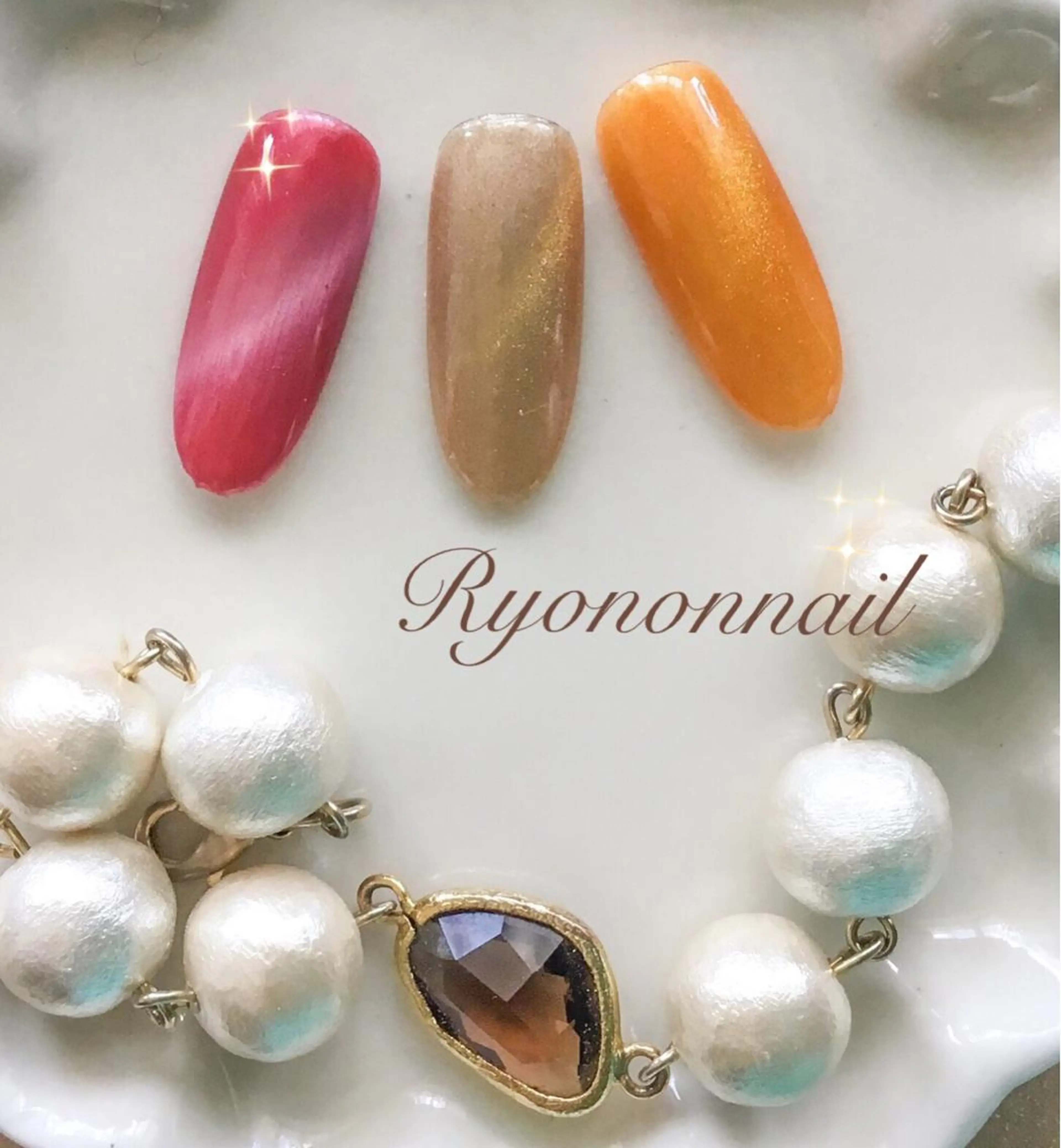 ネイル アートネイル ジェルネイル マグネットネイル Ryononnail(リョノンネイル)所属・Ryononnail 上谷典子のネイルデザイン