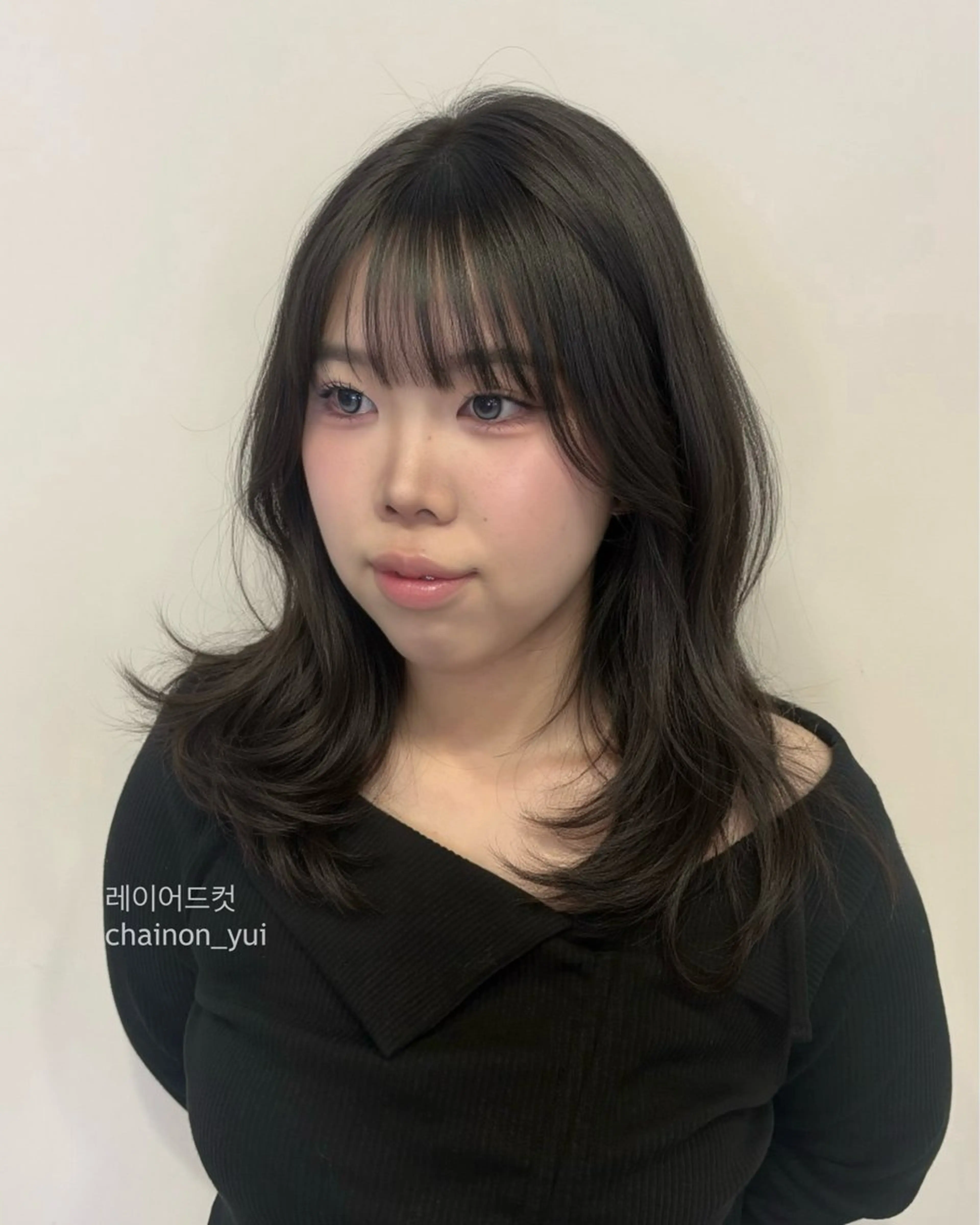 ミディアム YUI レイヤー/韓国ヘアのヘアスタイル