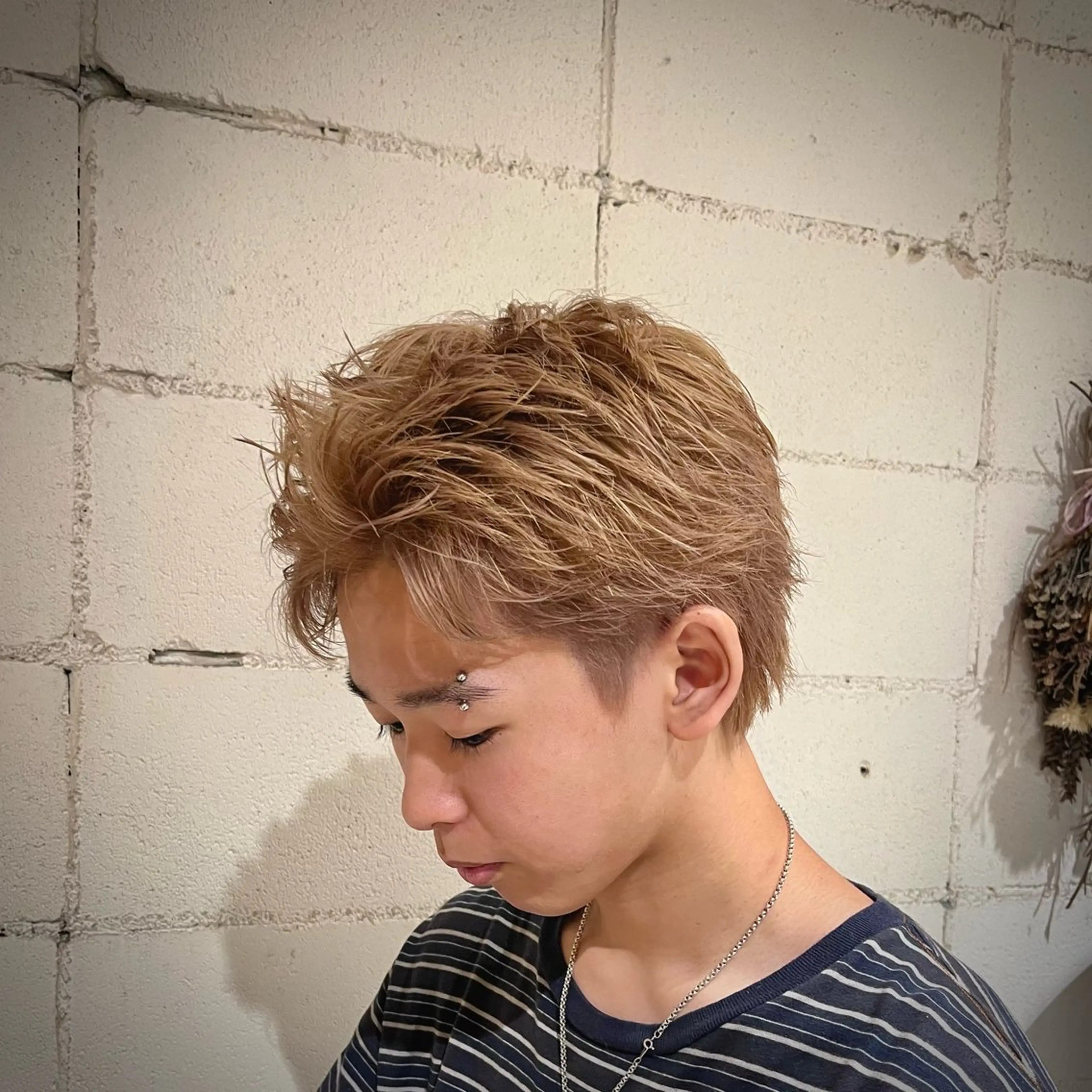 ショート カラー メンズ ヘアカラー 🟦メンズ特化🟦 たかしま　あさひのヘアスタイル