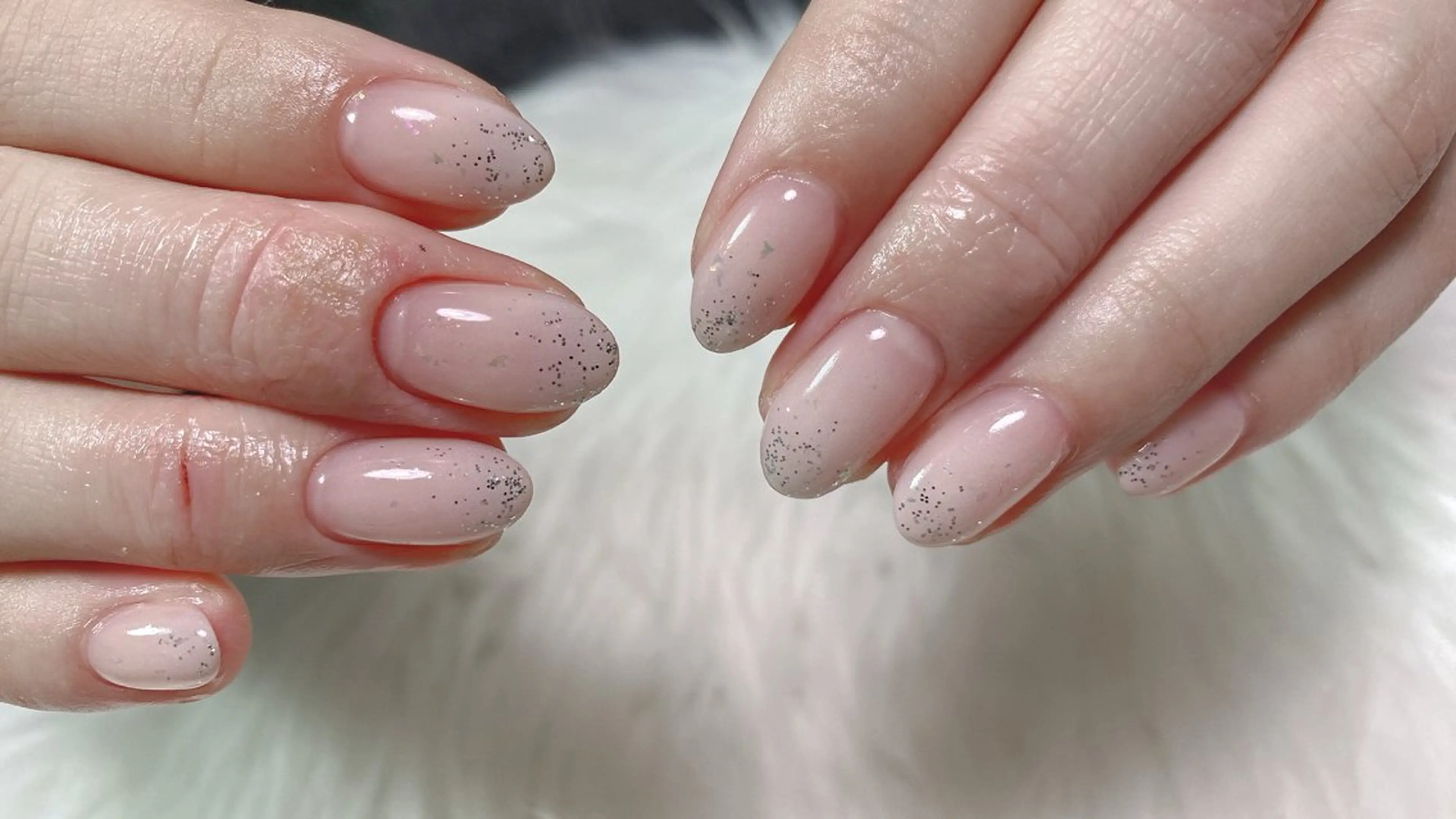 ネイル ハンドネイル オーシャン スカルプネイルサロンのネイルデザイン