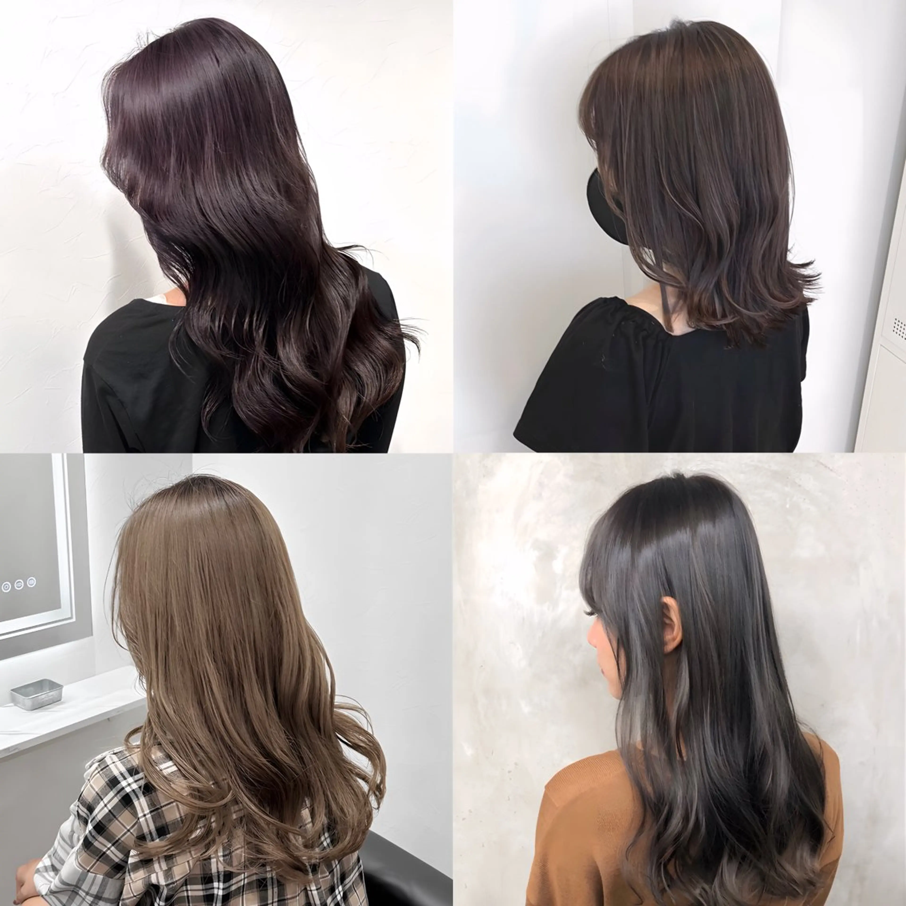 ミディアム カラー 韓国レイヤーカット要 暗透カラー📓吉祥寺のヘアスタイル