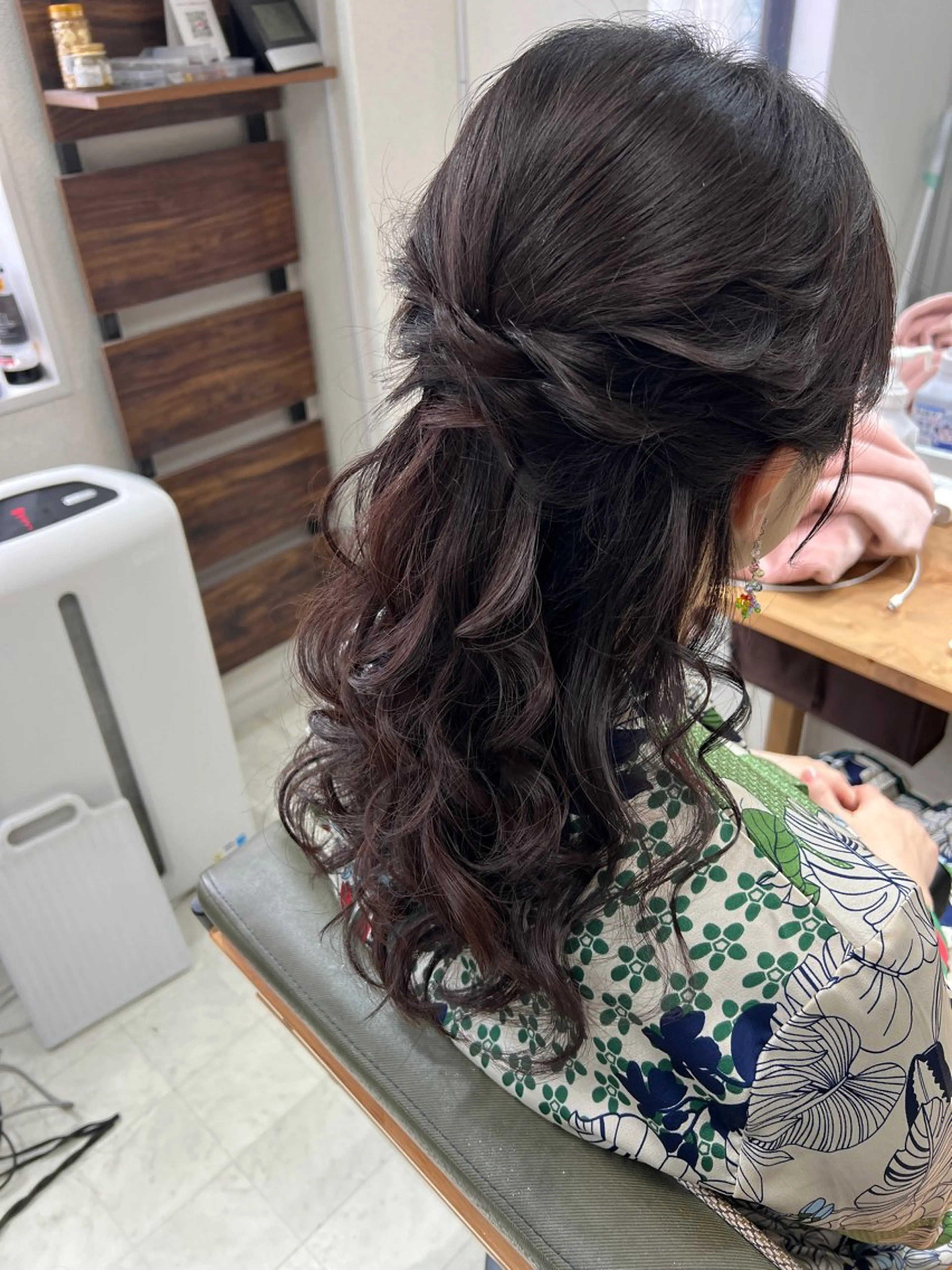 ロング ヘアアレンジ ハーフアップ 山室 敬義のヘアスタイル