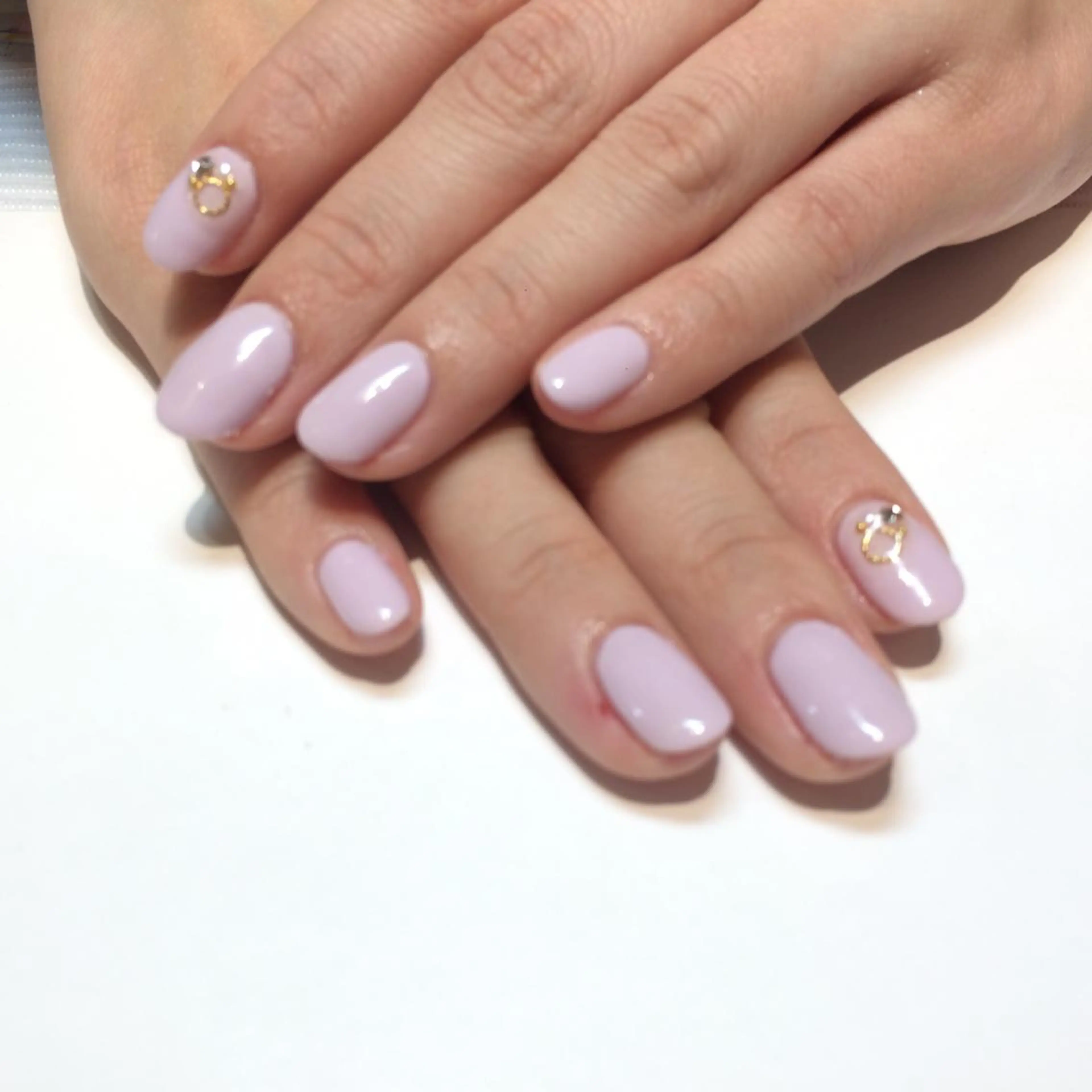 ネイル ワンカラーネイル パステルネイル imymemine所属・渡邊 束紗のネイルデザイン