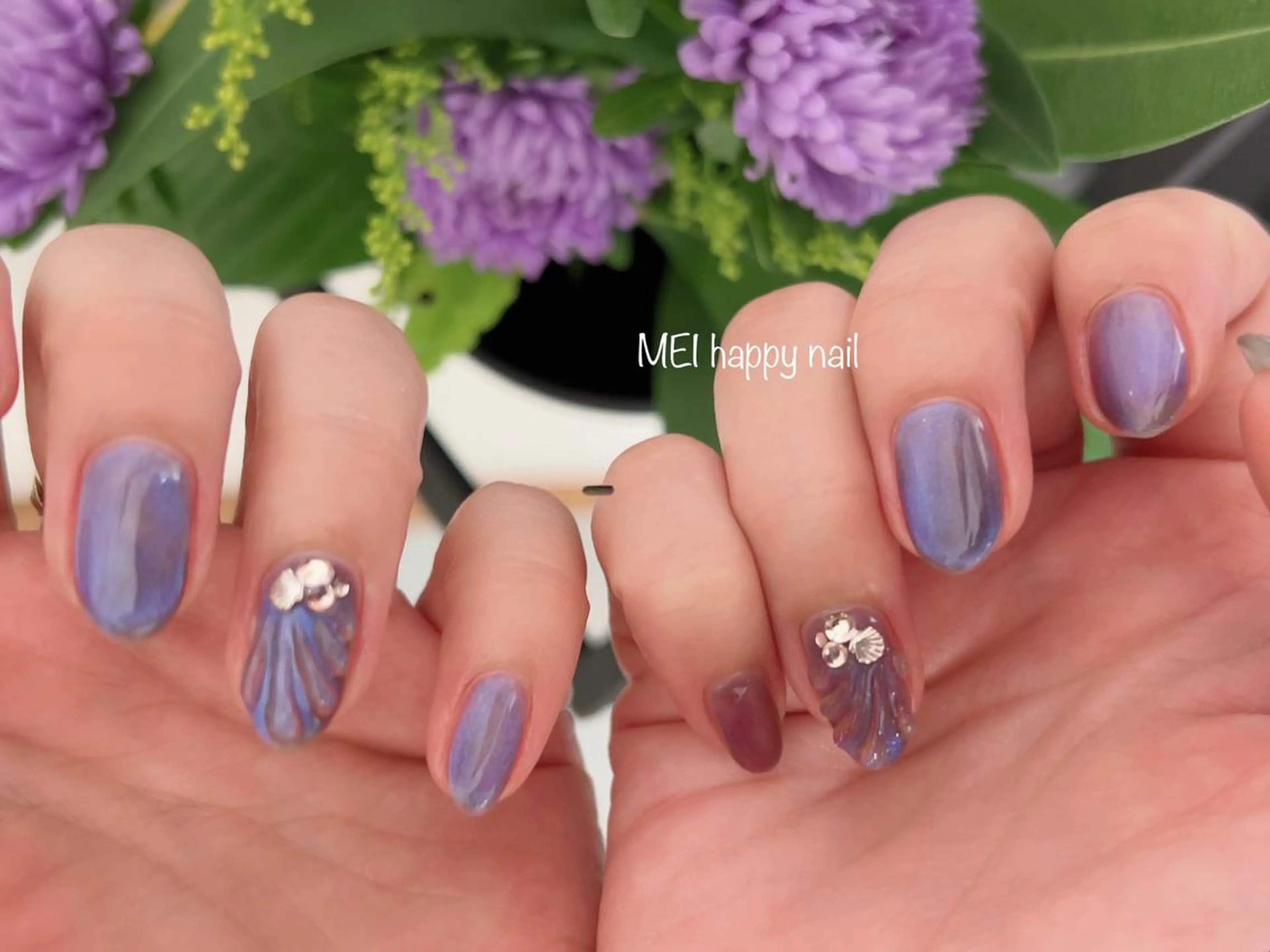 ネイル 北浦和 自爪育成ケアのネイルデザイン