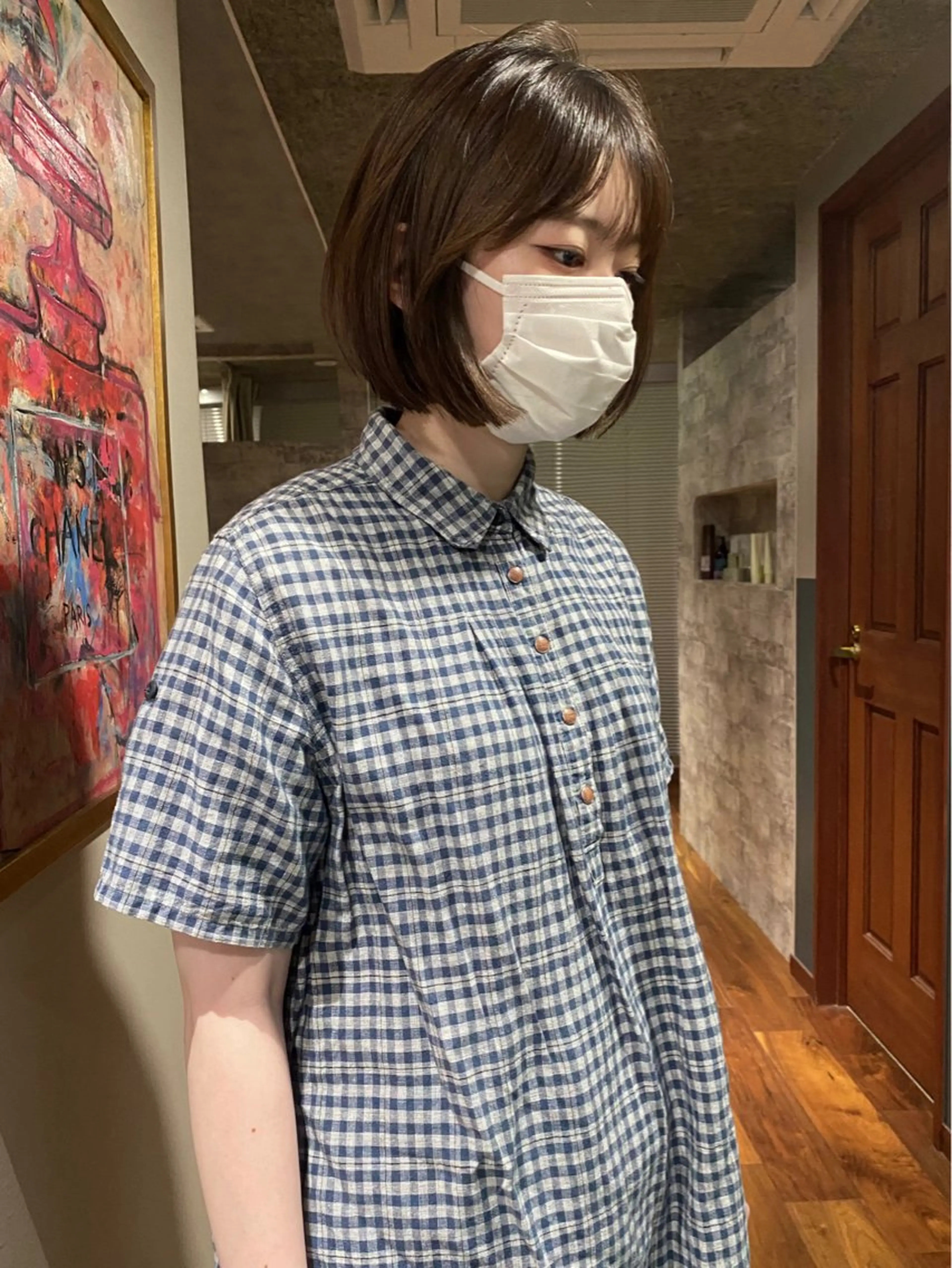 ショート カラー パーマ 似合わせカット カット ヘアカラー 縮毛矯正 トリートメント mai / linoah˚✧のヘアスタイル