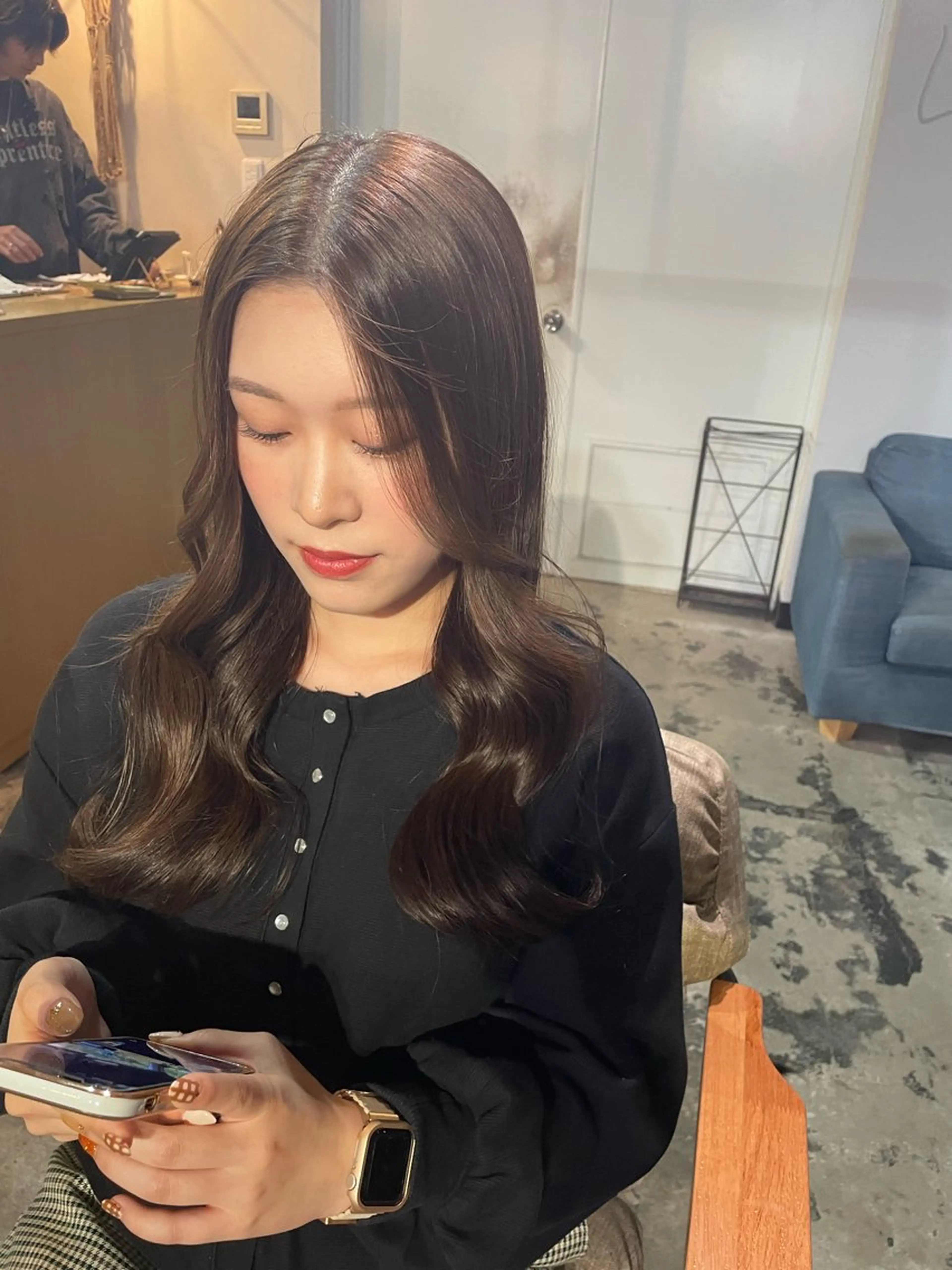 カラー La fith hair ray 札幌店所属・顔まわり/W カラー/リョウのヘアスタイル