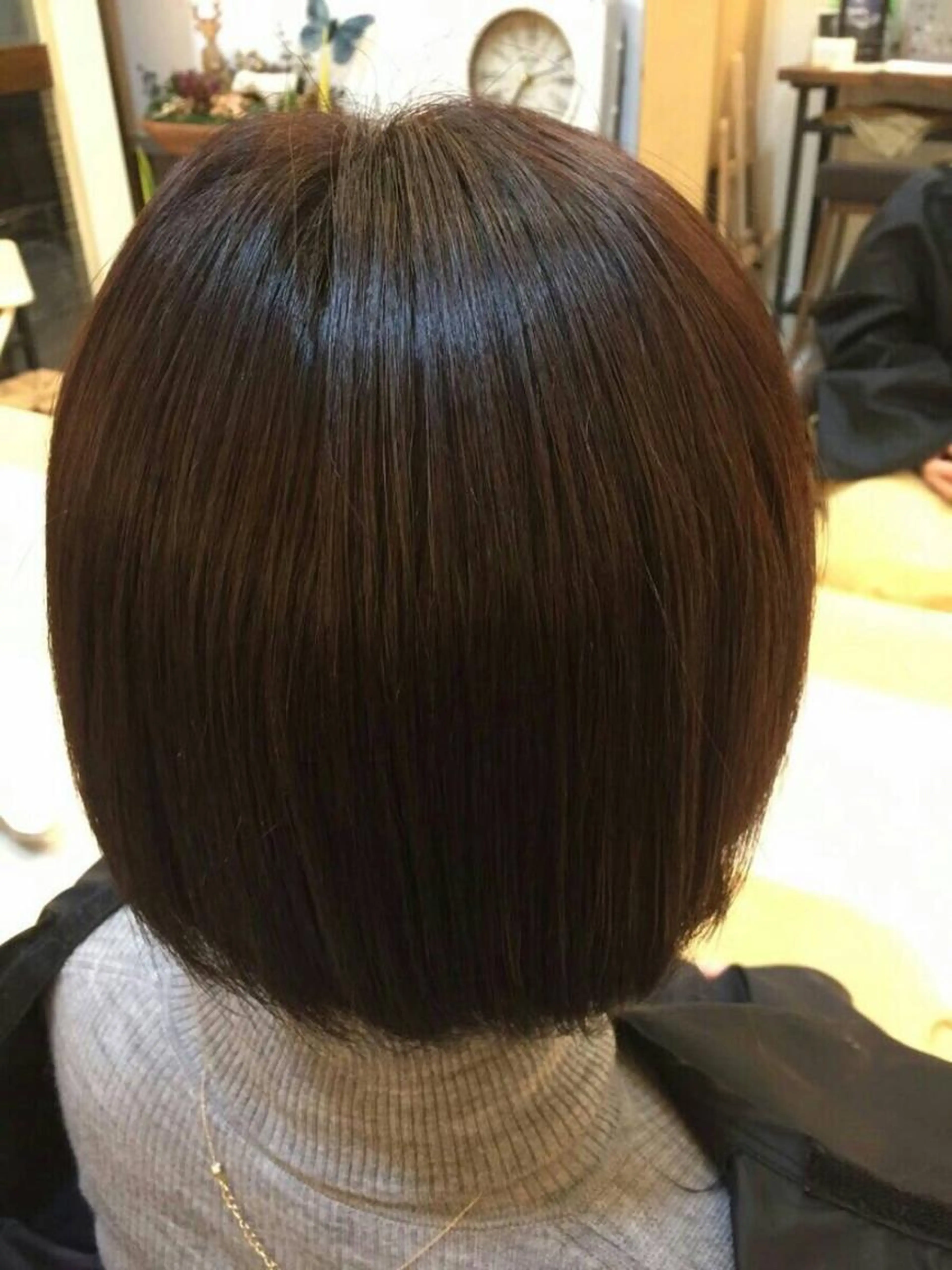 オーガニックカラー＋前髪カット＋極潤トリートメントの写真