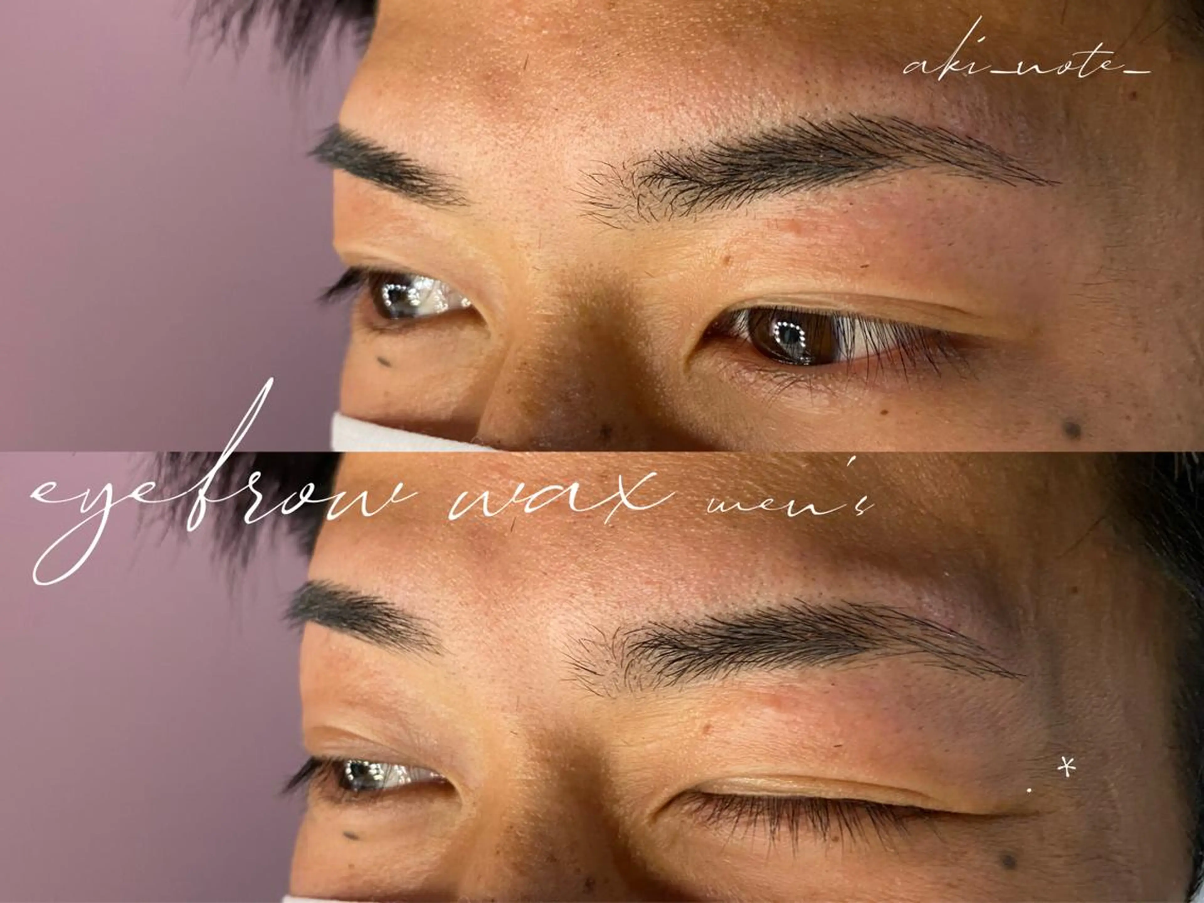 メンズ アイブロウ メンズパーマ 眉毛ワックス脱毛 ワックス脱毛 GRANDE大須 栄/店長 aki🌙のネイルデザイン