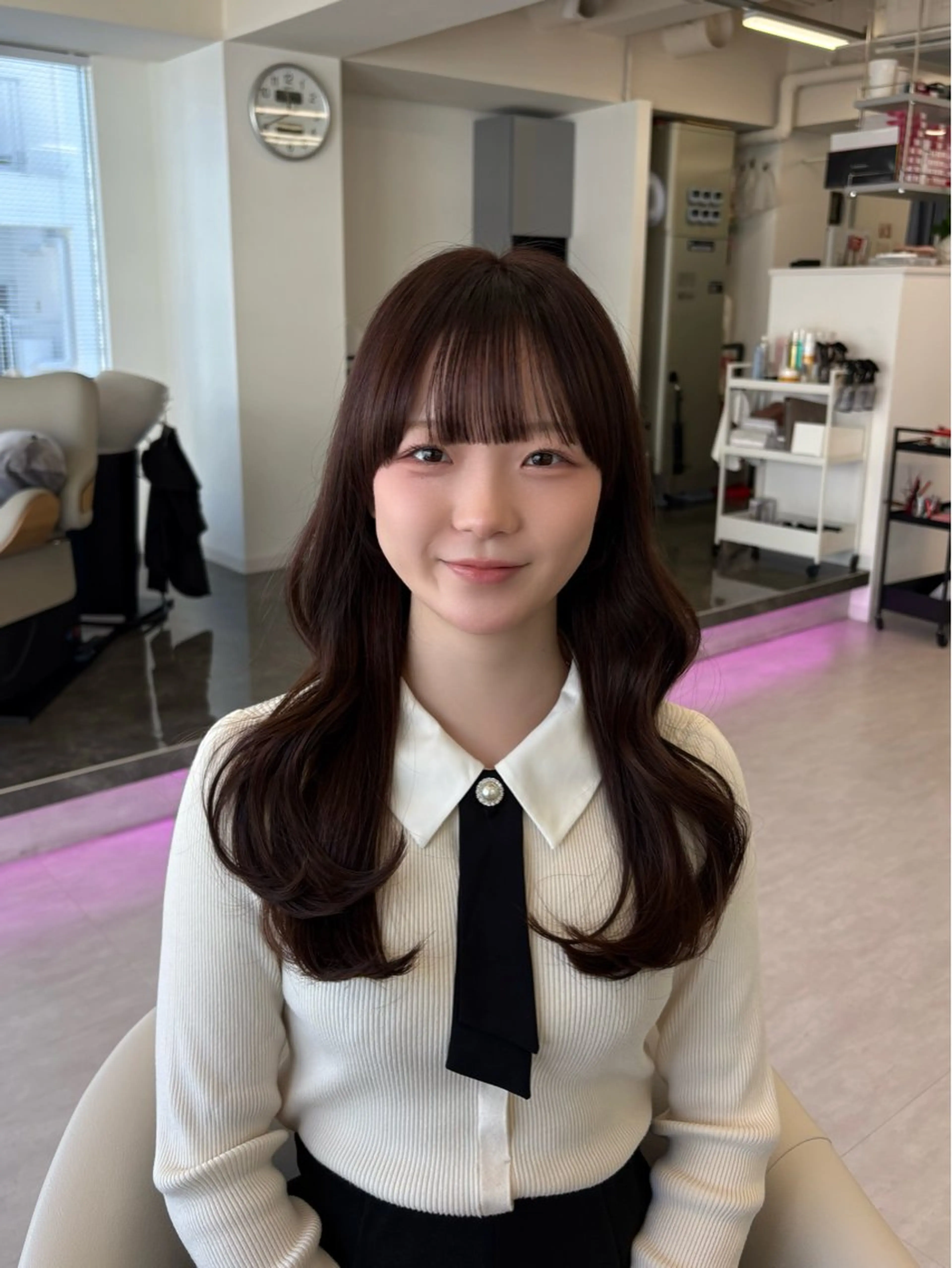 ロング カラー 透明感カラー/大阪 Rieのヘアスタイル