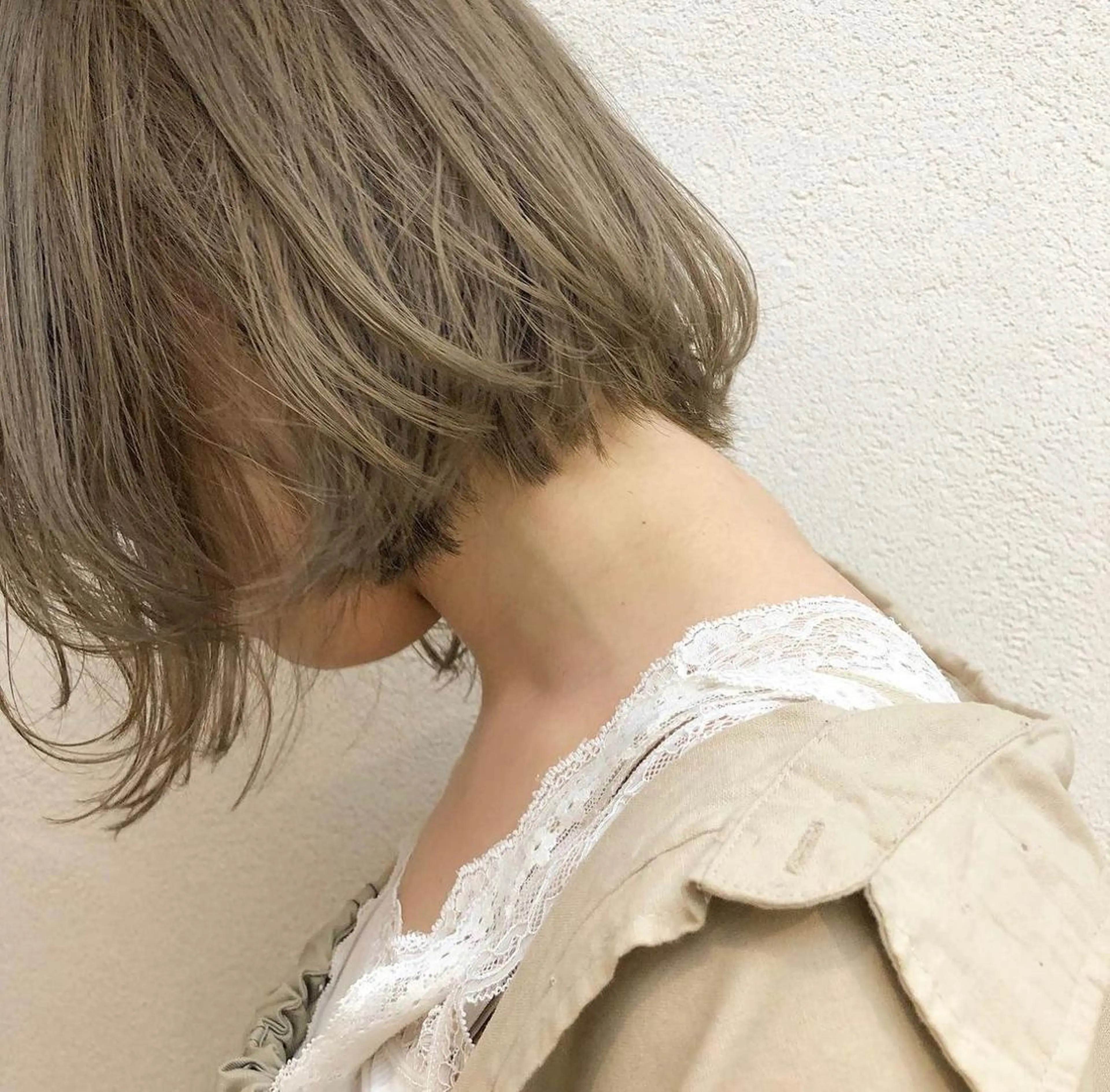 ミディアム カラー ショート・ボブパーマ 指名No.1かけるのヘアスタイル