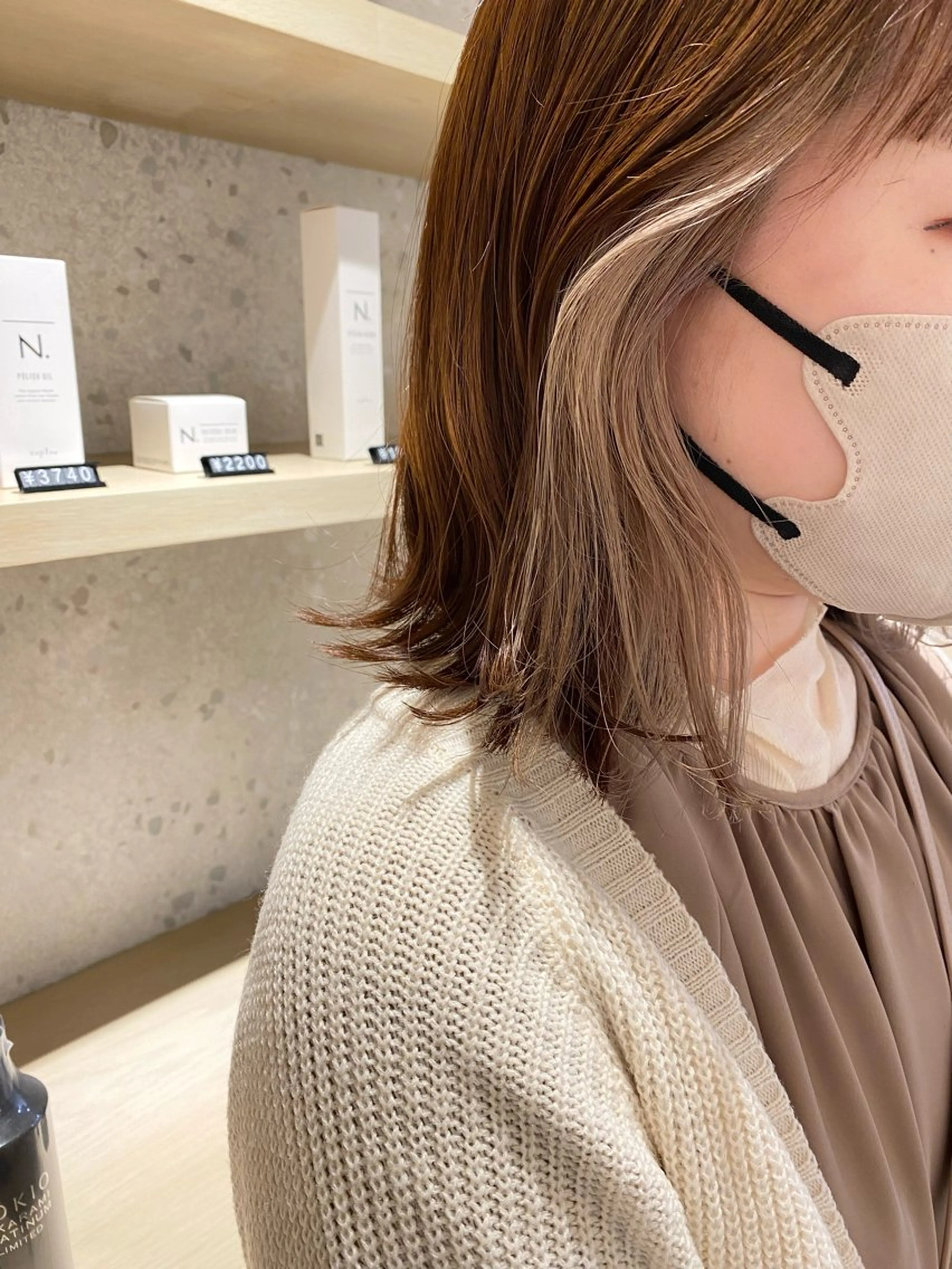 ✨カット&インナーポイントブリーチ&3sptepトリートメント💆‍♀️ヘッドスパ付きの写真