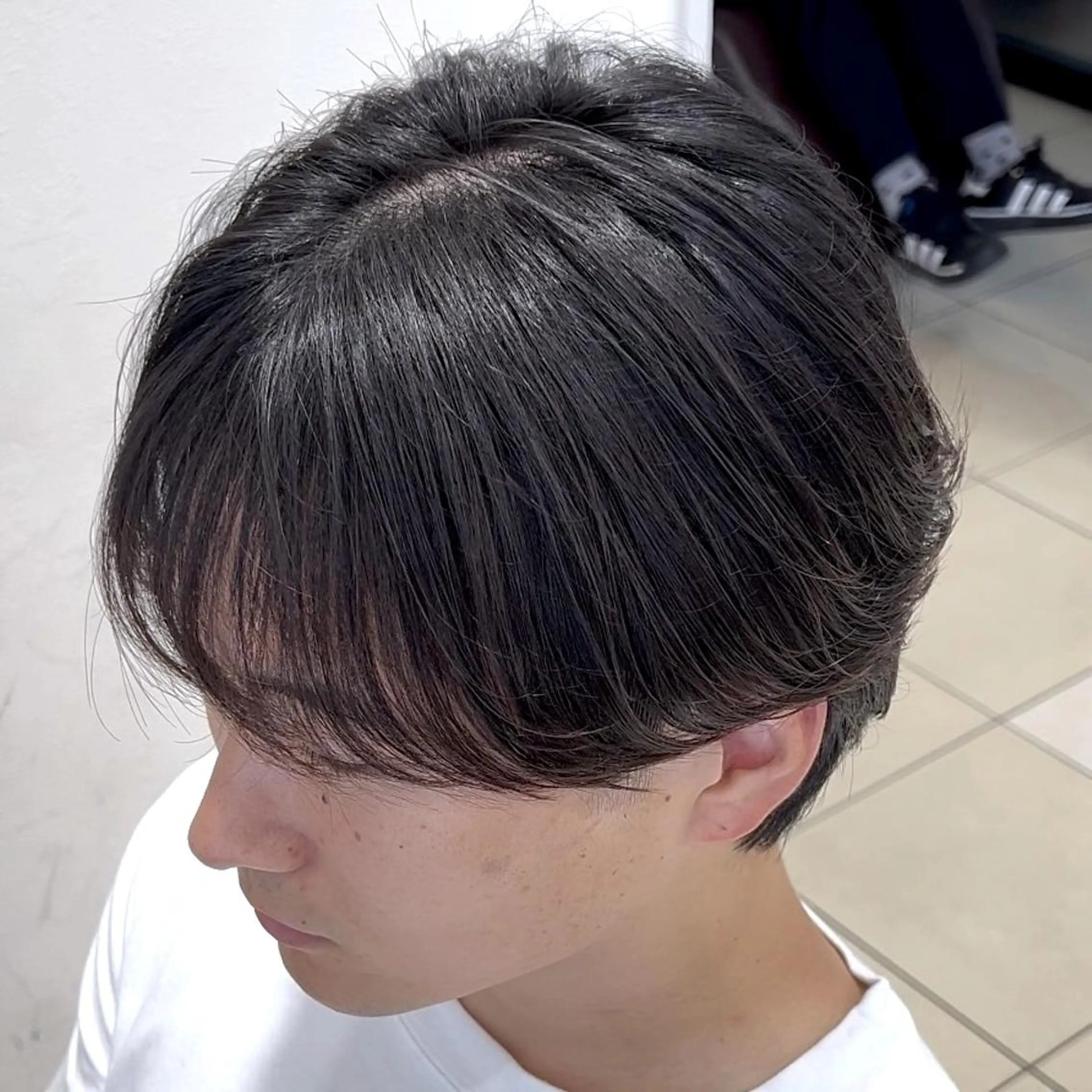 メンズ マッシュ メンズパーマ シースルーマッシュ メンズ特化/勝田駅/ 佐和駅/鈴木輝瑠/のヘアスタイル