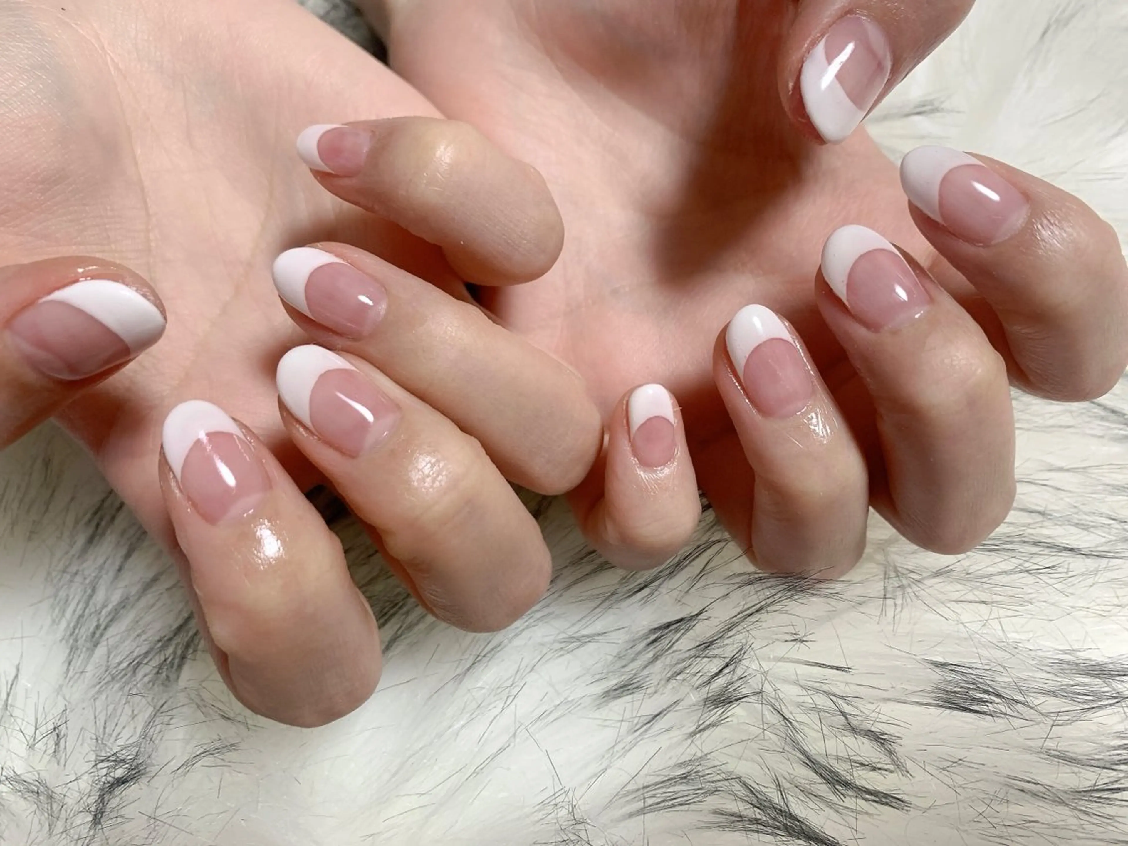 ネイル フレンチネイル ジェルネイル 韓国ネイル メンズネイル パラジェル kiki nail たまプラーザのネイルデザイン