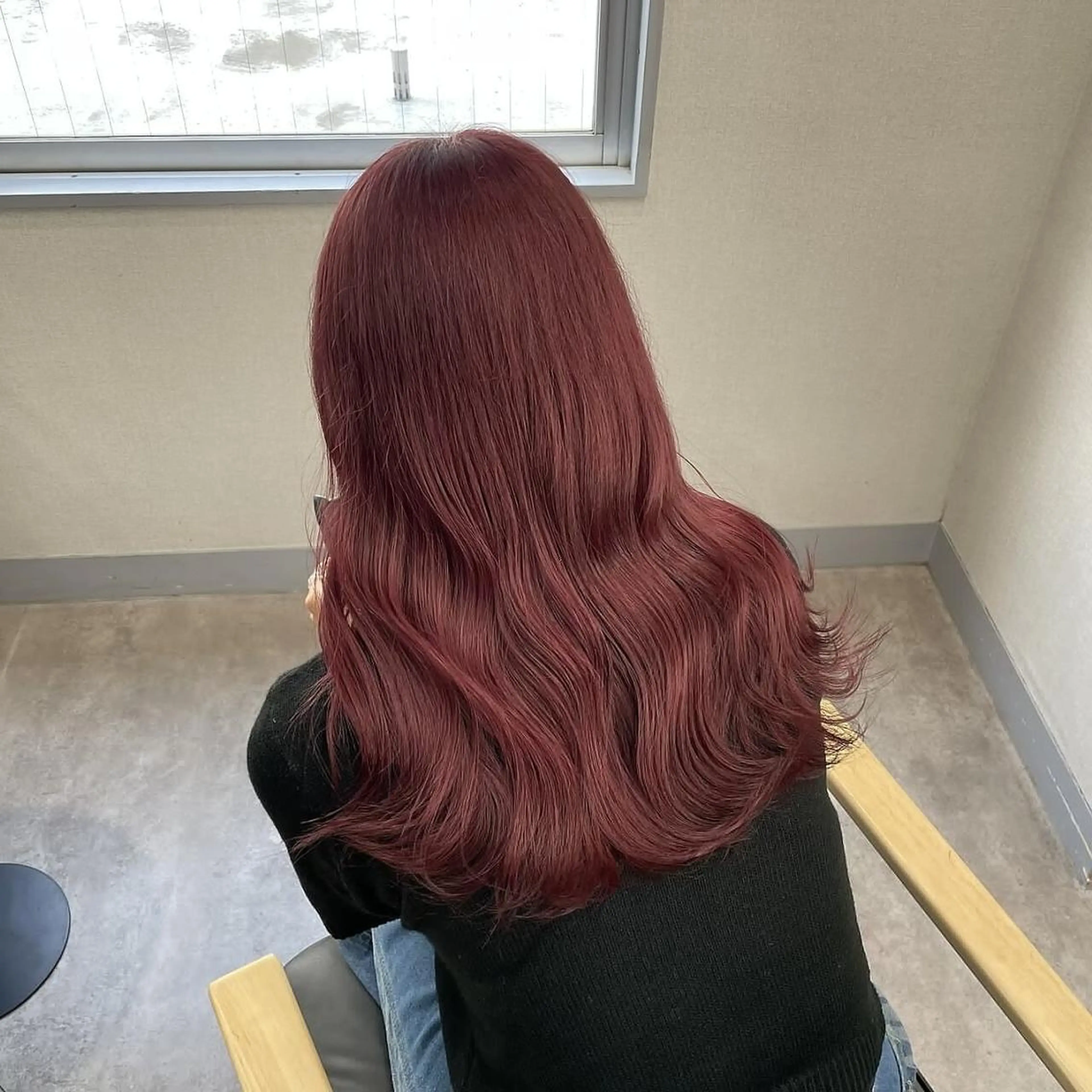 💖12月限定！学生なら胸上までこの価格💖カラー＋内部補修トリートメント+ヘアスチーマー#暖色カラーの写真