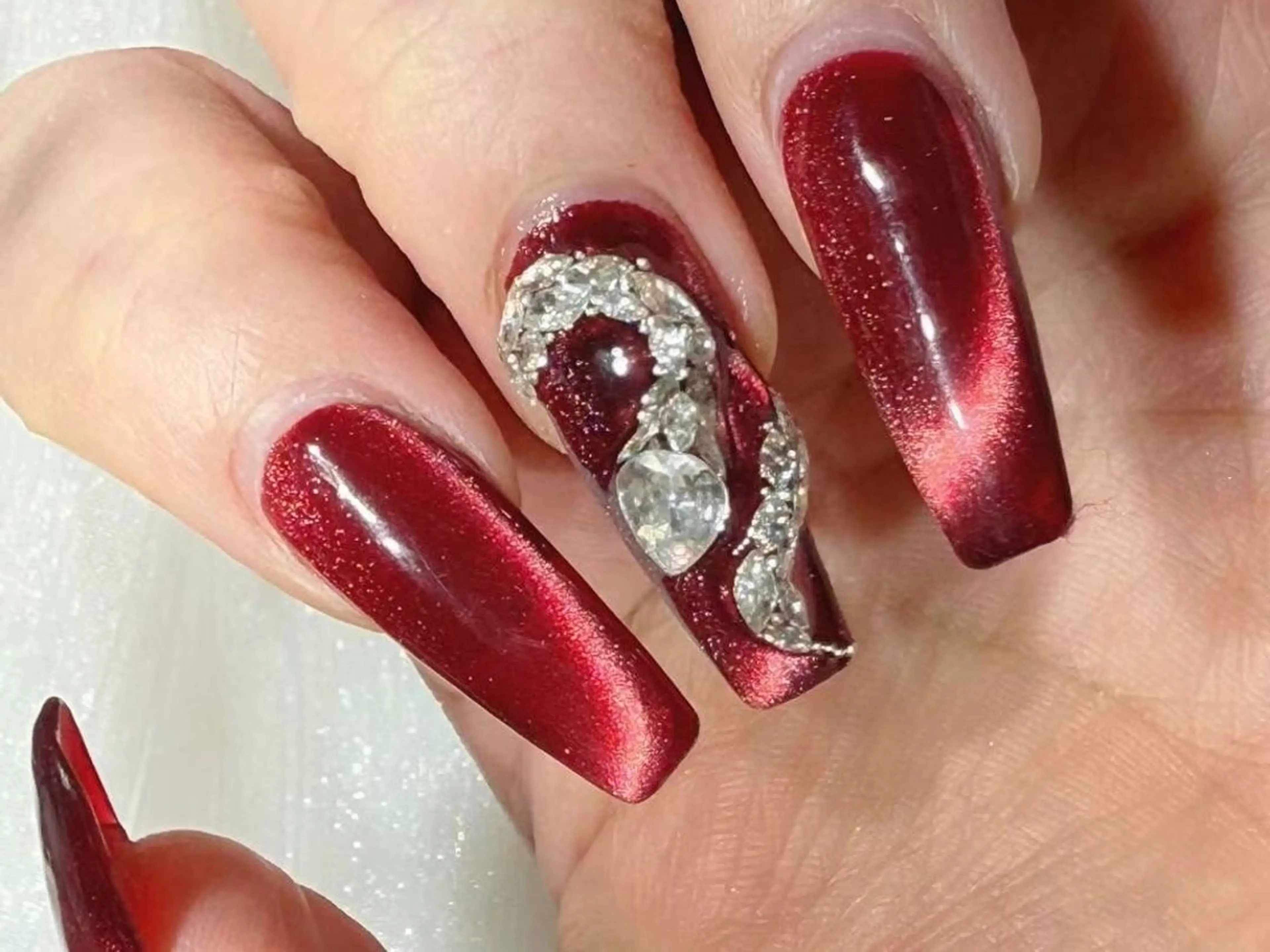 ネイル アートネイル フットネイル ジェルネイル マグネットネイル ミラーネイル Babarla　Nail　Salon所属・babarla Nailのネイルデザイン